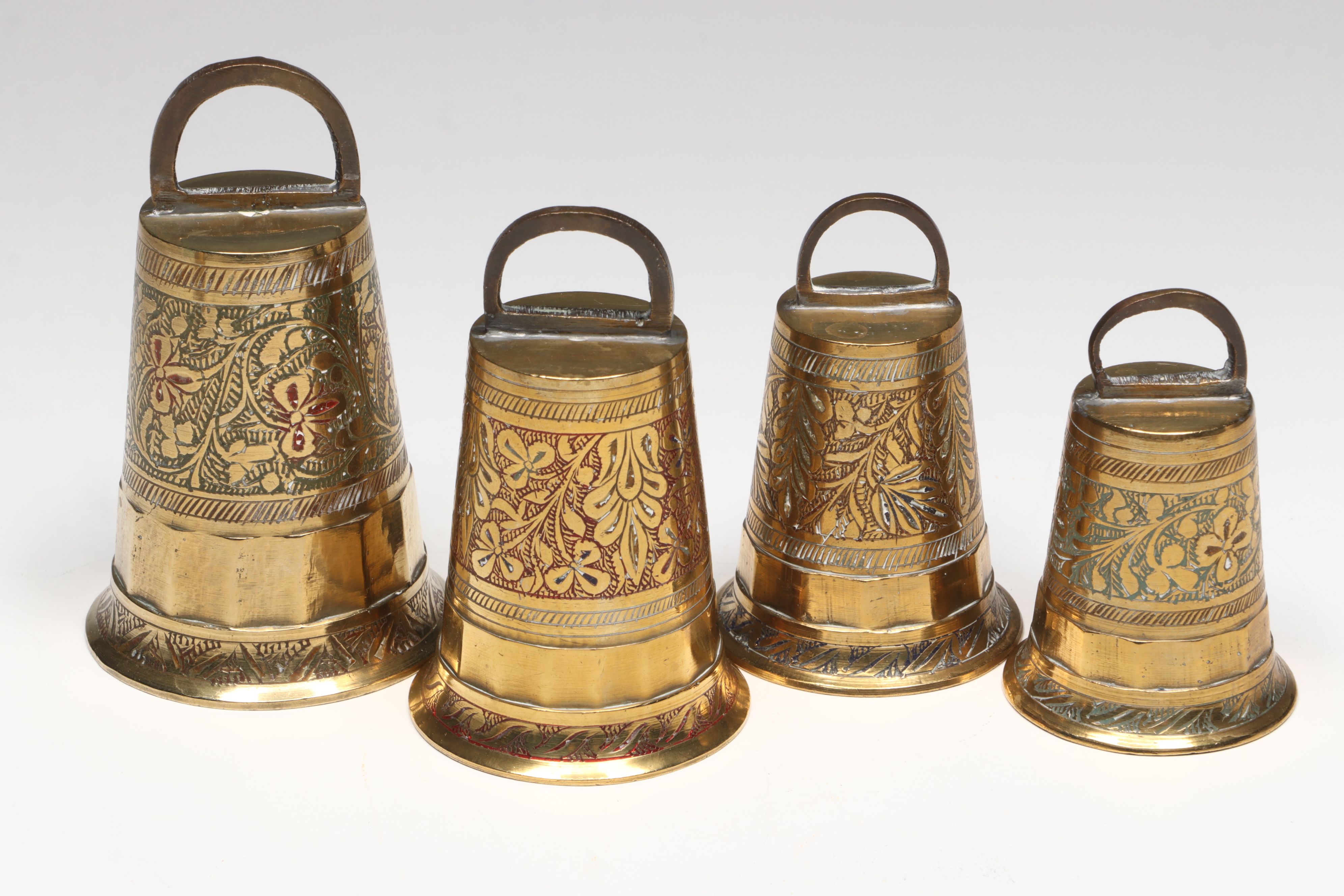 Elephant Claw and More Indian Chased Brass Bells