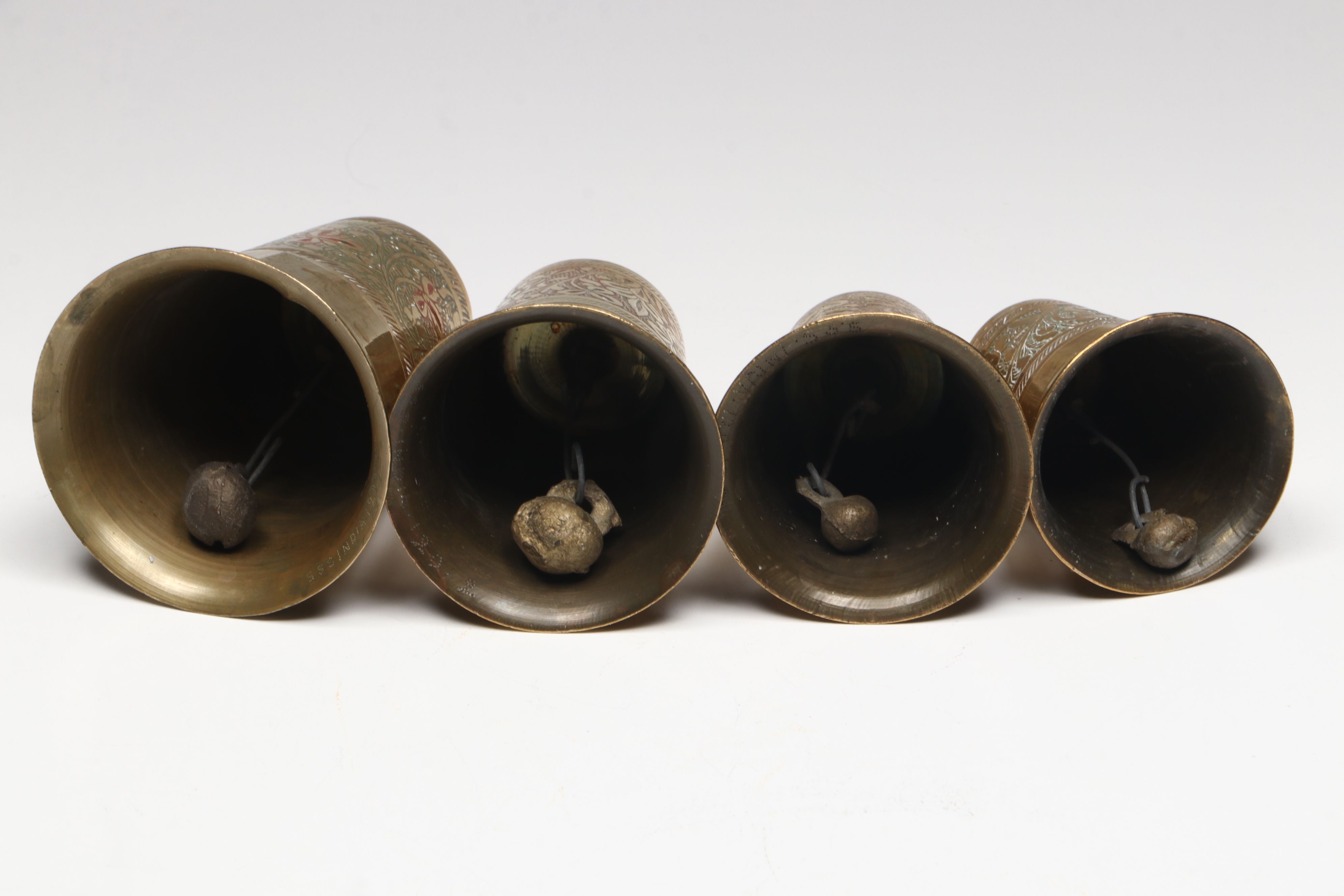 Elephant Claw and More Indian Chased Brass Bells