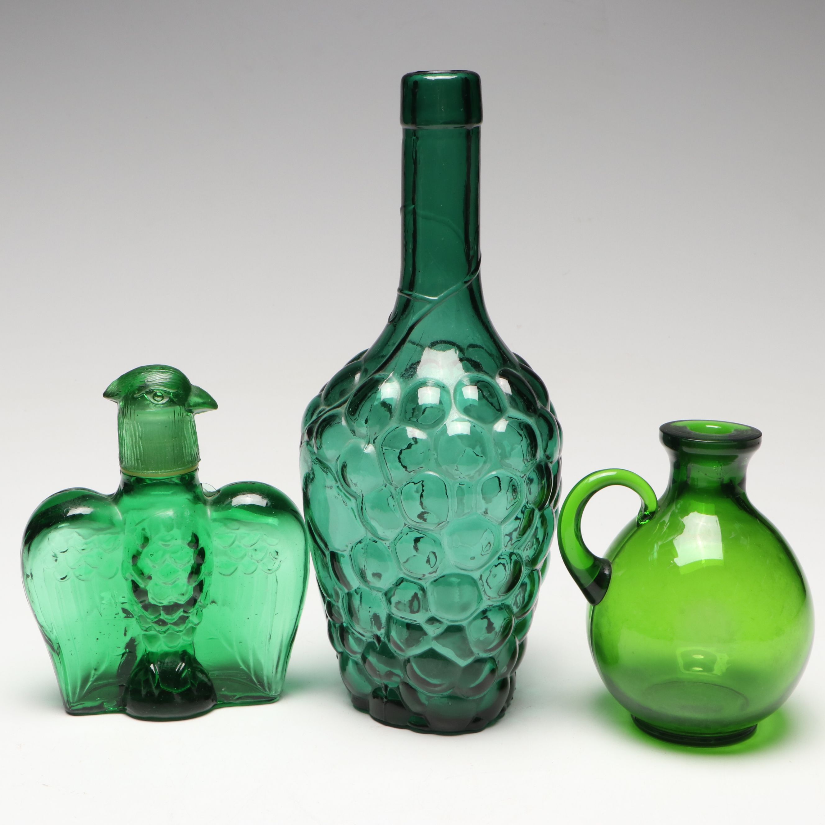 Wheaton Glass Co. Bottles with Other Fish-Shaped Vessels and More Green Glass