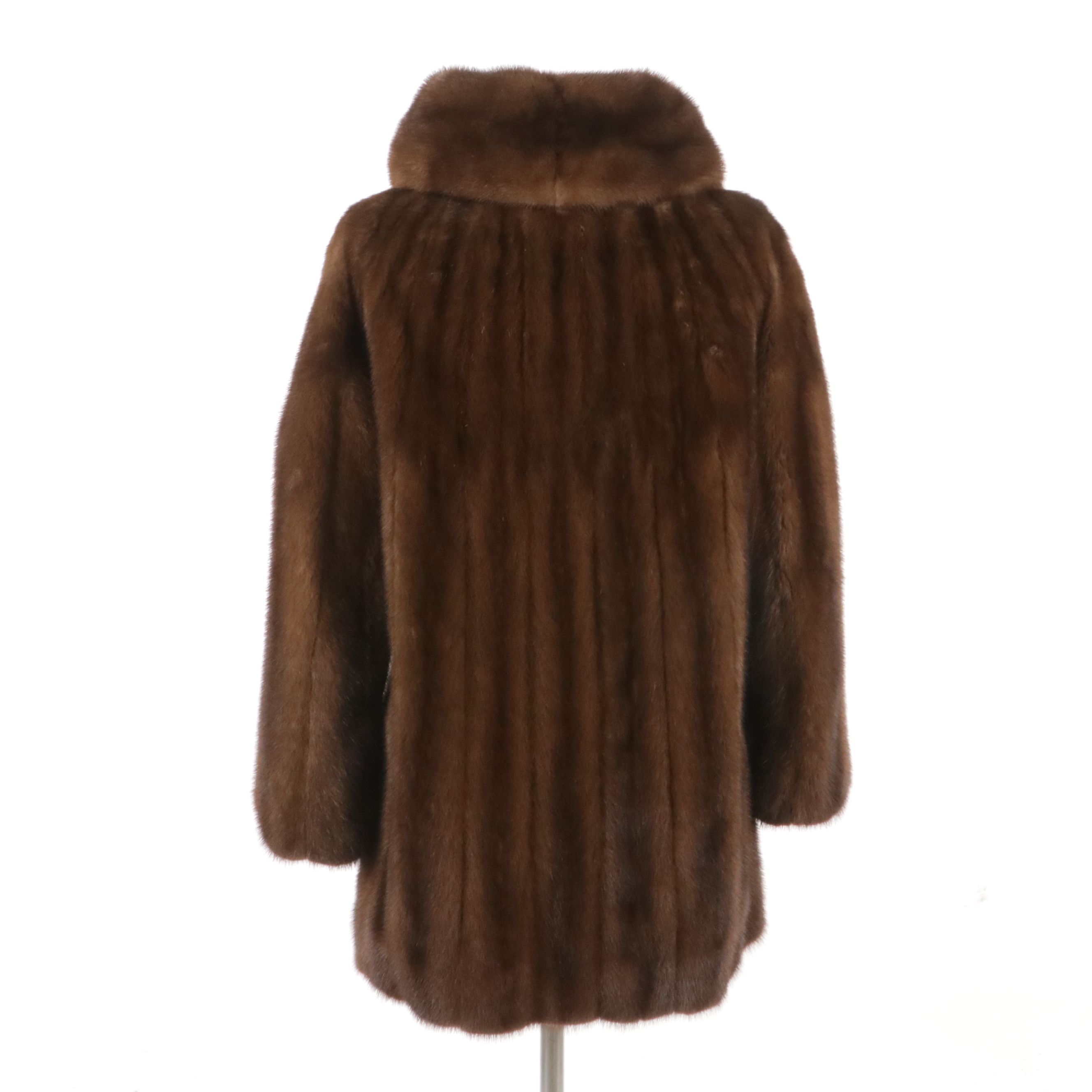 Belted Mink Fur Stroller Coat from Lowenthal's Furs, circa 1970