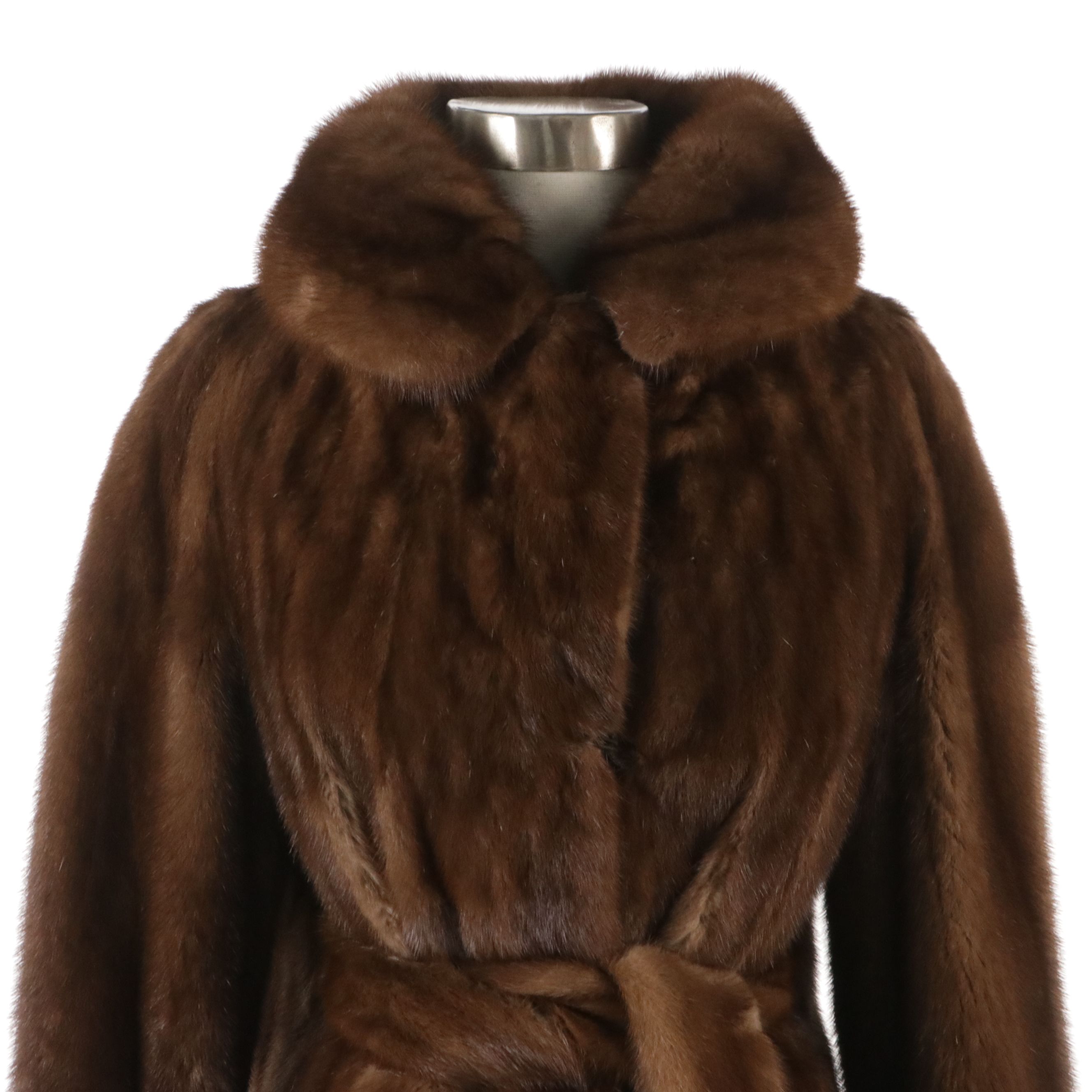 Belted Mink Fur Stroller Coat from Lowenthal's Furs, circa 1970