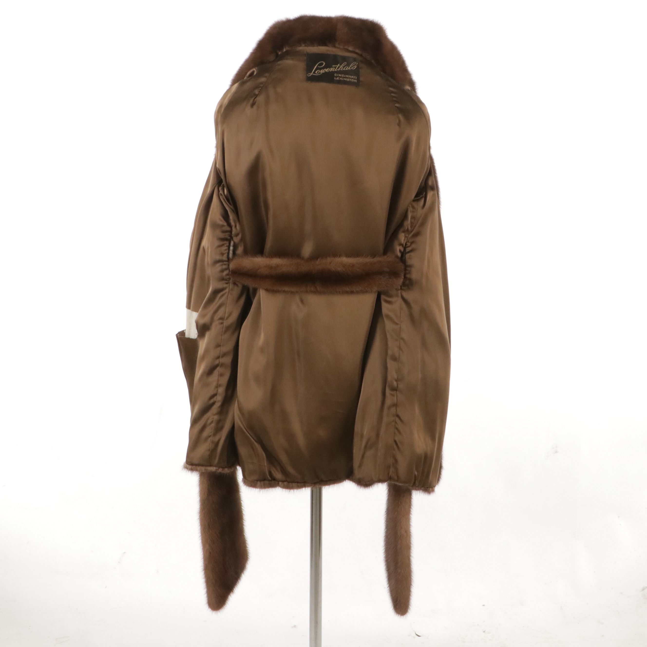 Belted Mink Fur Stroller Coat from Lowenthal's Furs, circa 1970