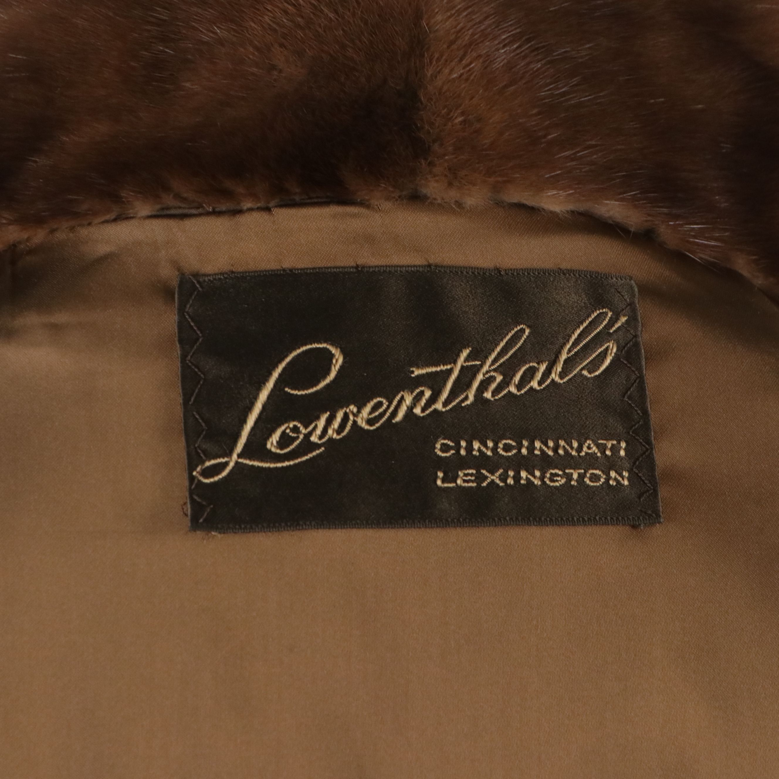 Belted Mink Fur Stroller Coat from Lowenthal's Furs, circa 1970