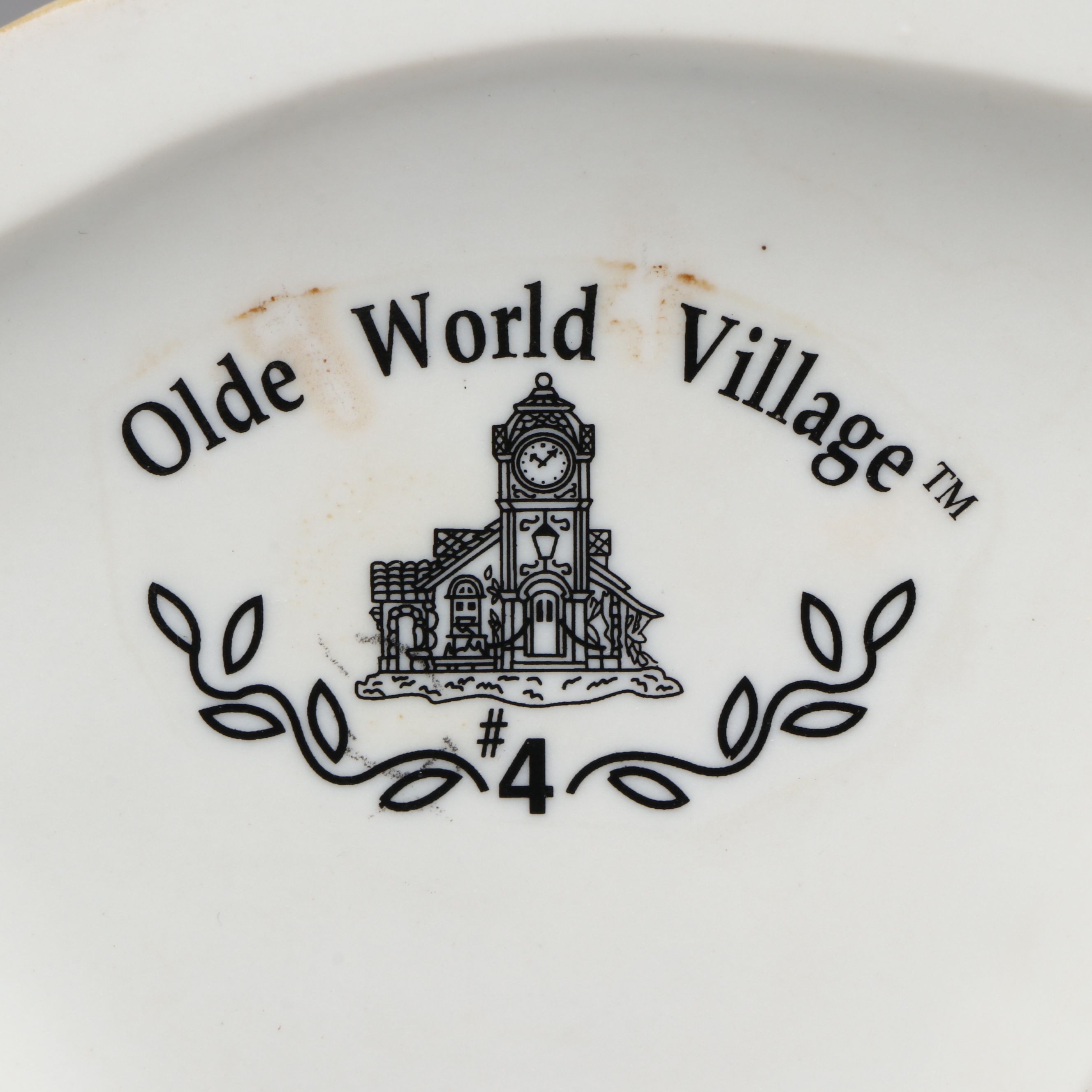 Clocktower, Farmhouse and Tudor Cottage Ceramic Village Candle Holders