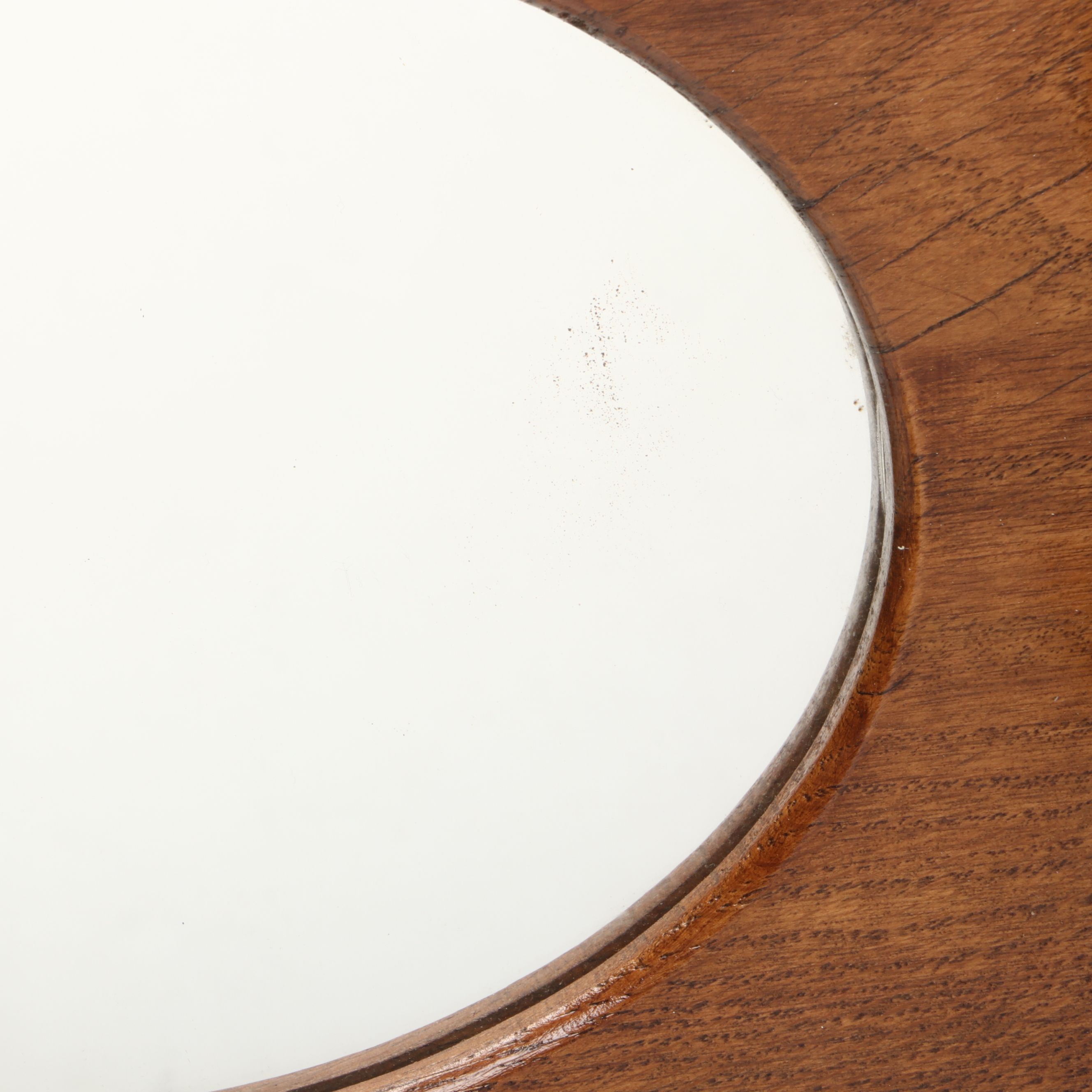 Stones & Sons Blackburn Wood Cased Wall Clock with Mirrored Wall Hat Rack