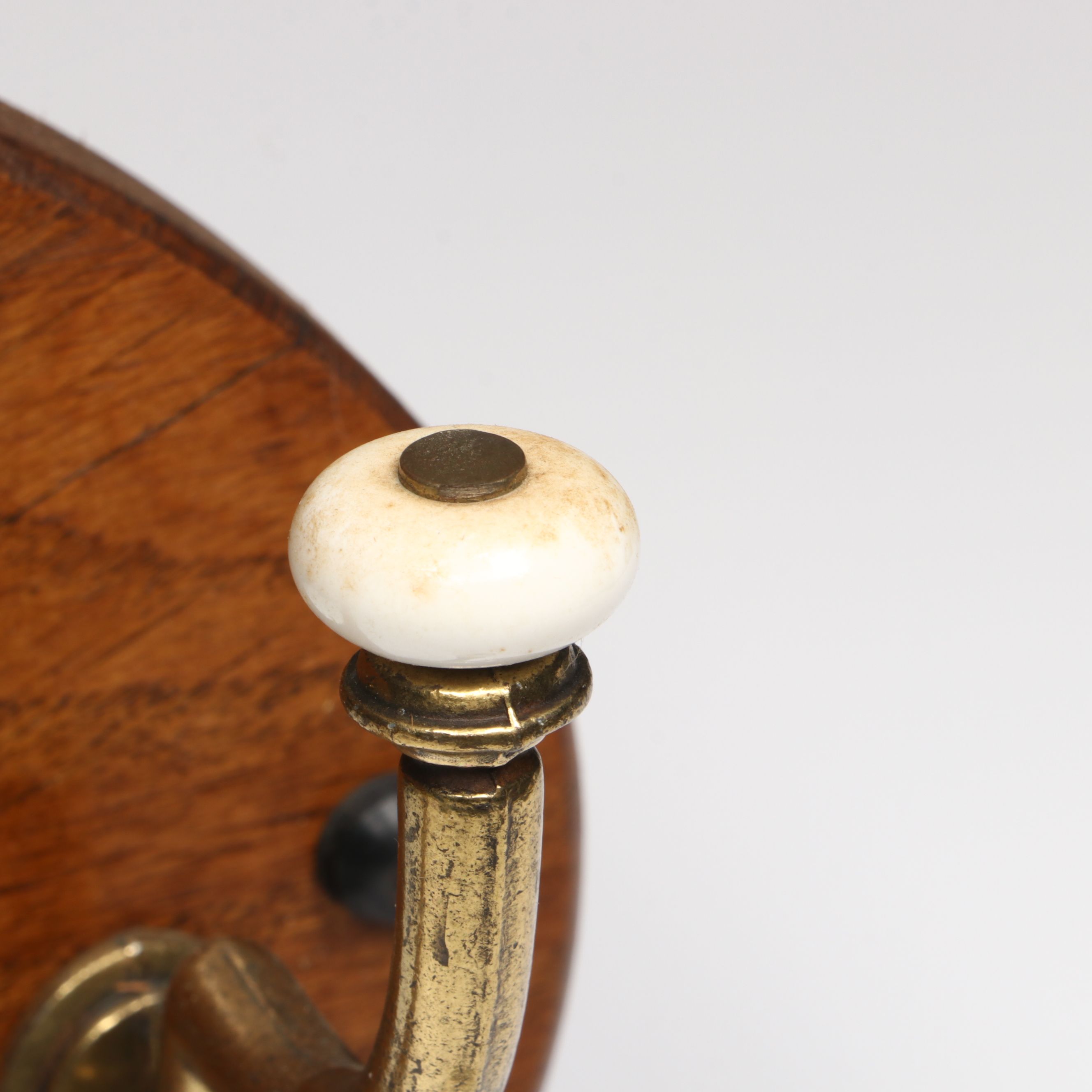 Stones & Sons Blackburn Wood Cased Wall Clock with Mirrored Wall Hat Rack