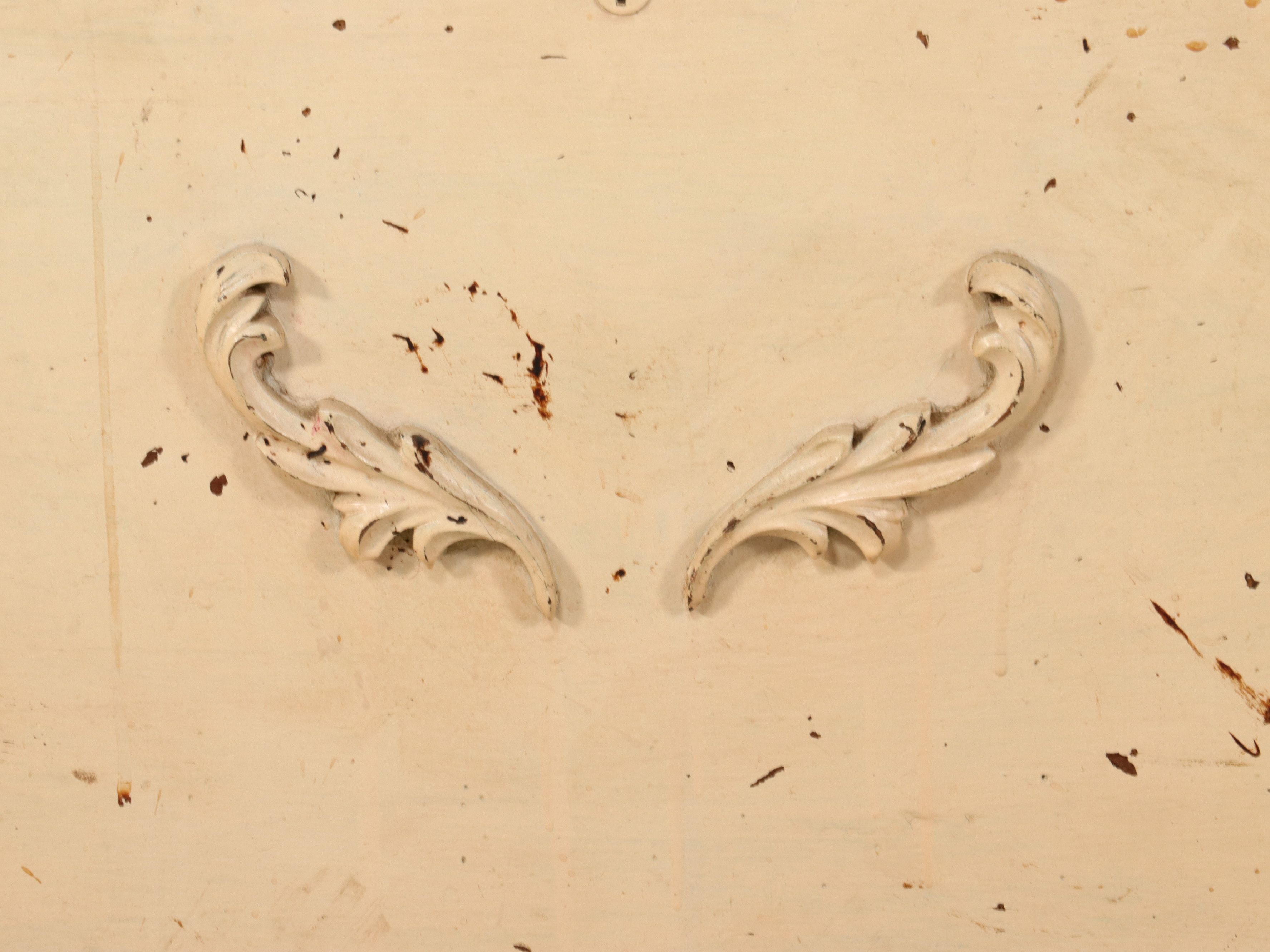 Vintage Painted Storage Chest on Casters