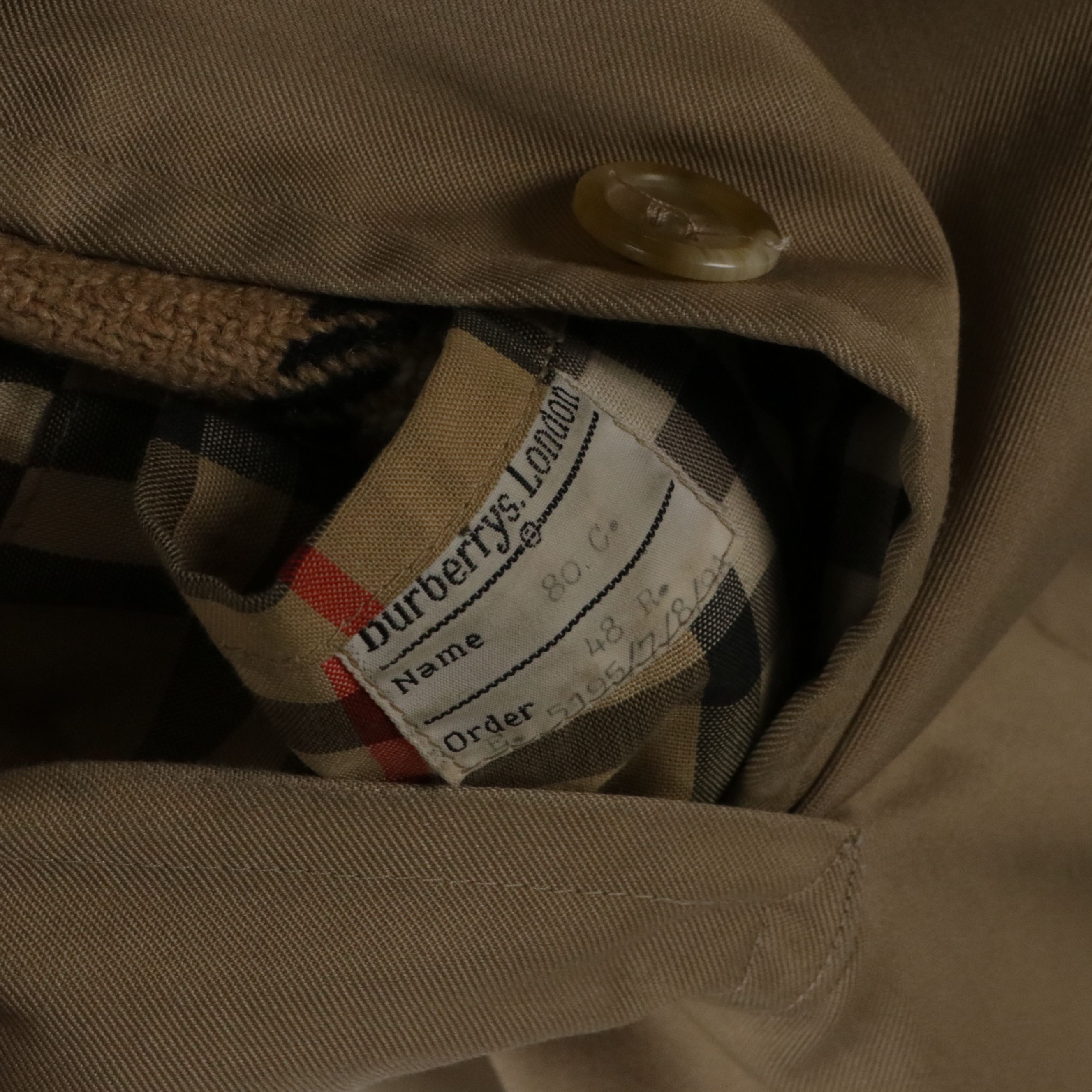 Men's Burberrys Double-Breasted Gabardine Trench Coat with Wool Liner