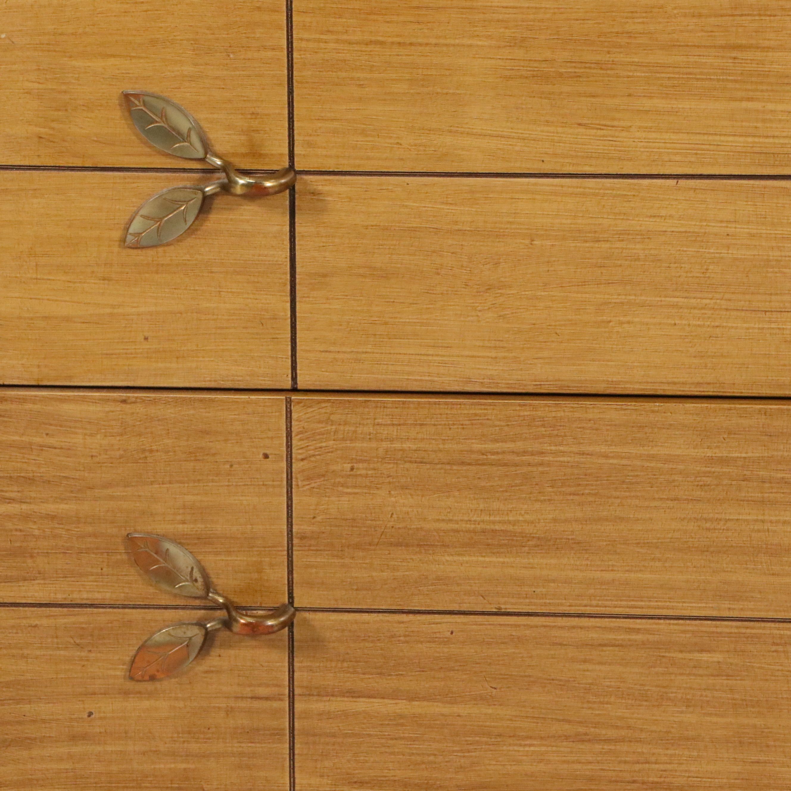 L.A. Period Furniture Mid Century Modern "Step" Highboy, Circa 1950s