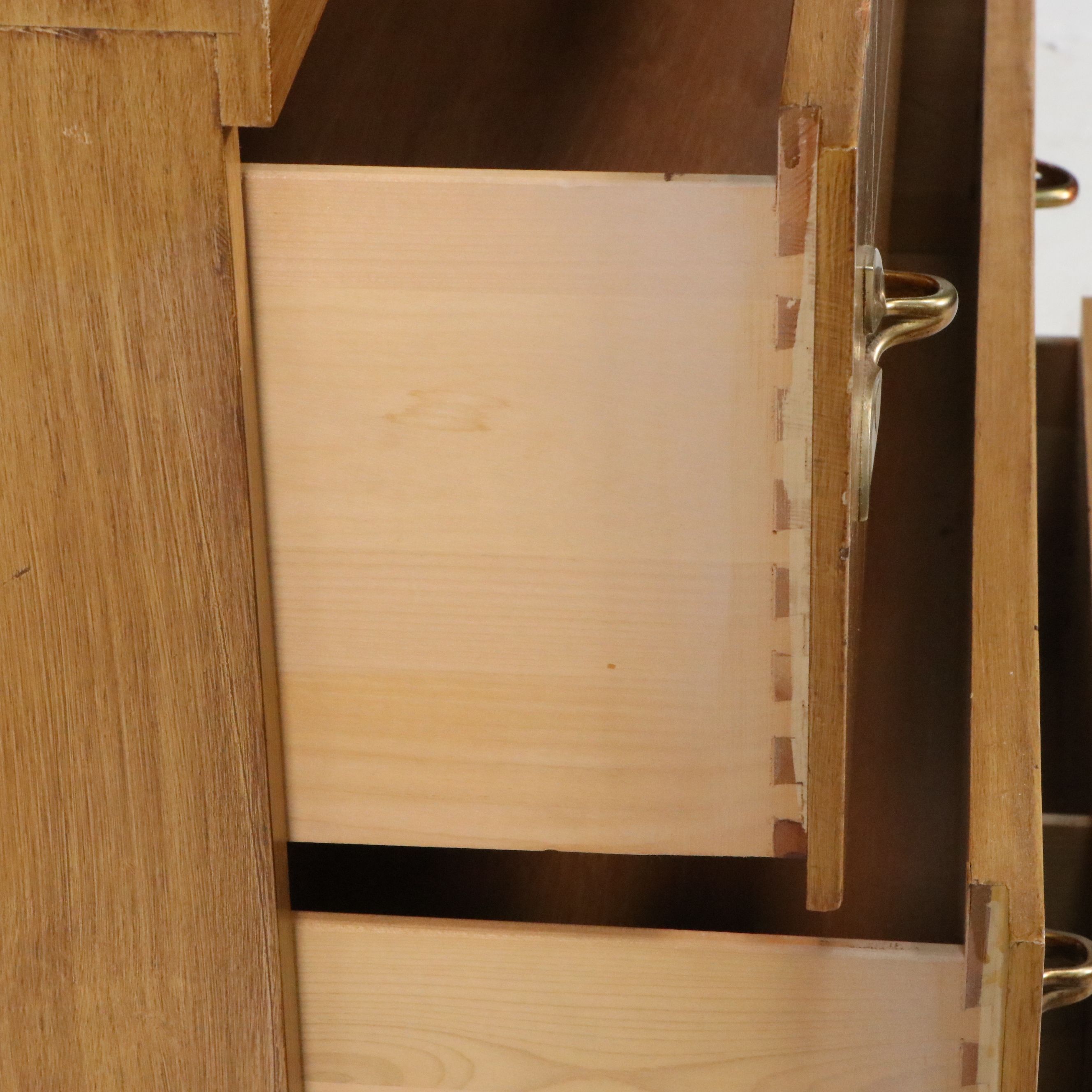 L.A. Period Furniture Mid Century Modern "Step" Highboy, Circa 1950s