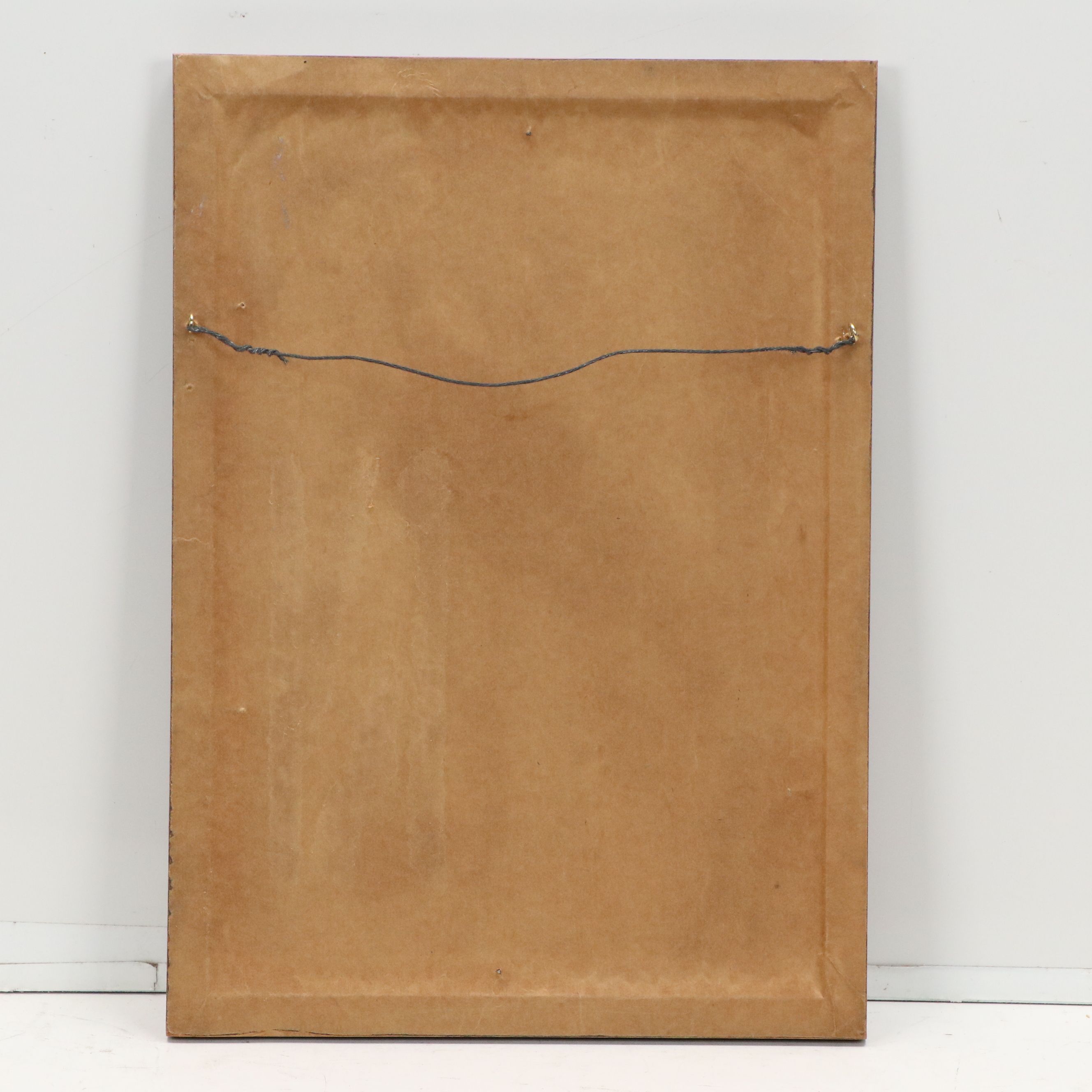 Abstract Oil Expressionist Painting with Sgraffito, 1979