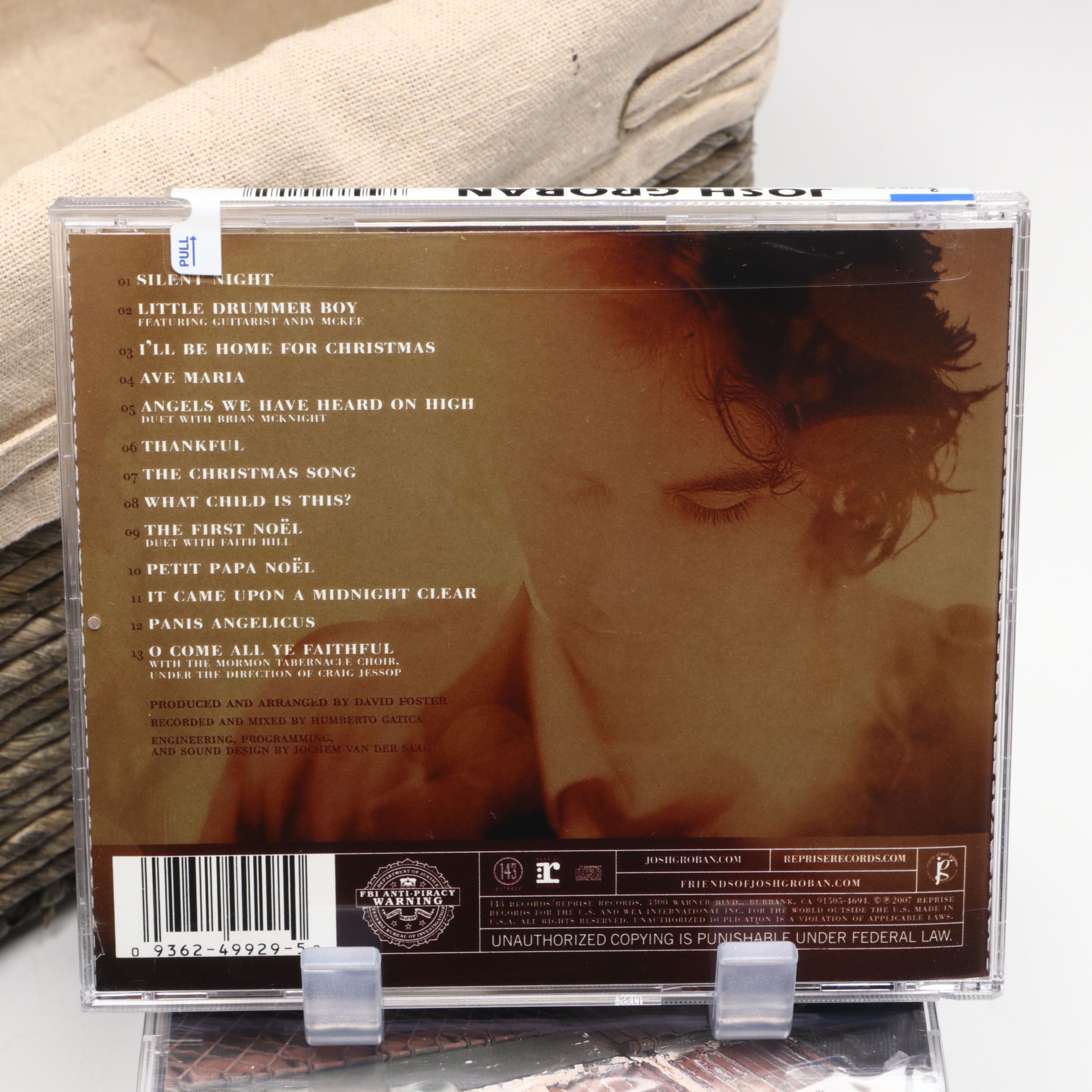 Josh Groban "Noël" with More Holiday and Other CDs in Woven Storage Basket