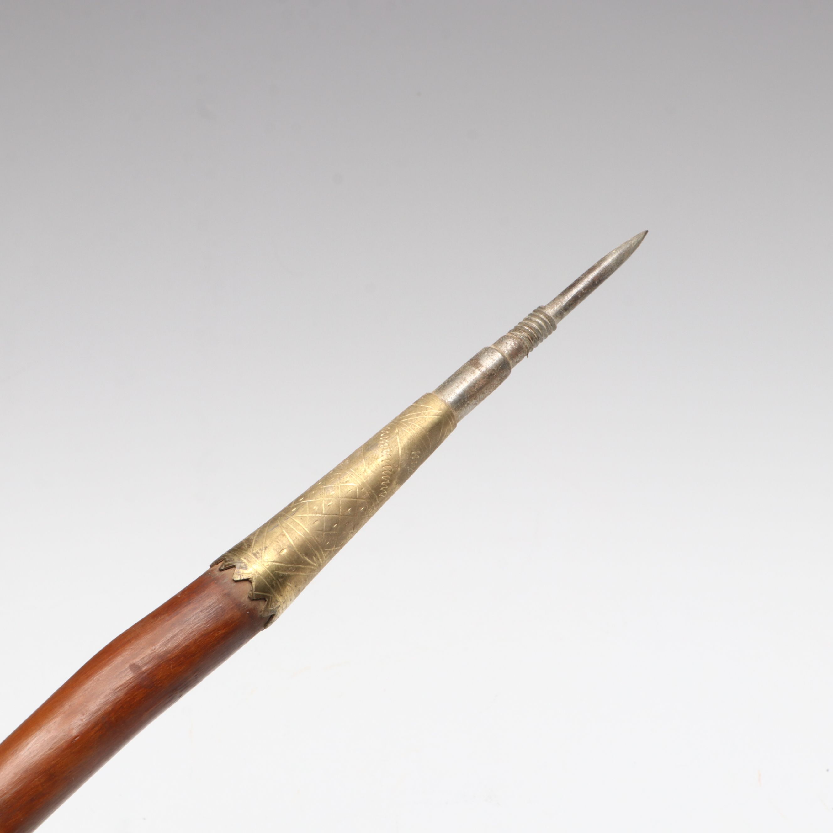 Ainciart Bergara Basque Makhila Honorific Walking Stick with Hidden Spike