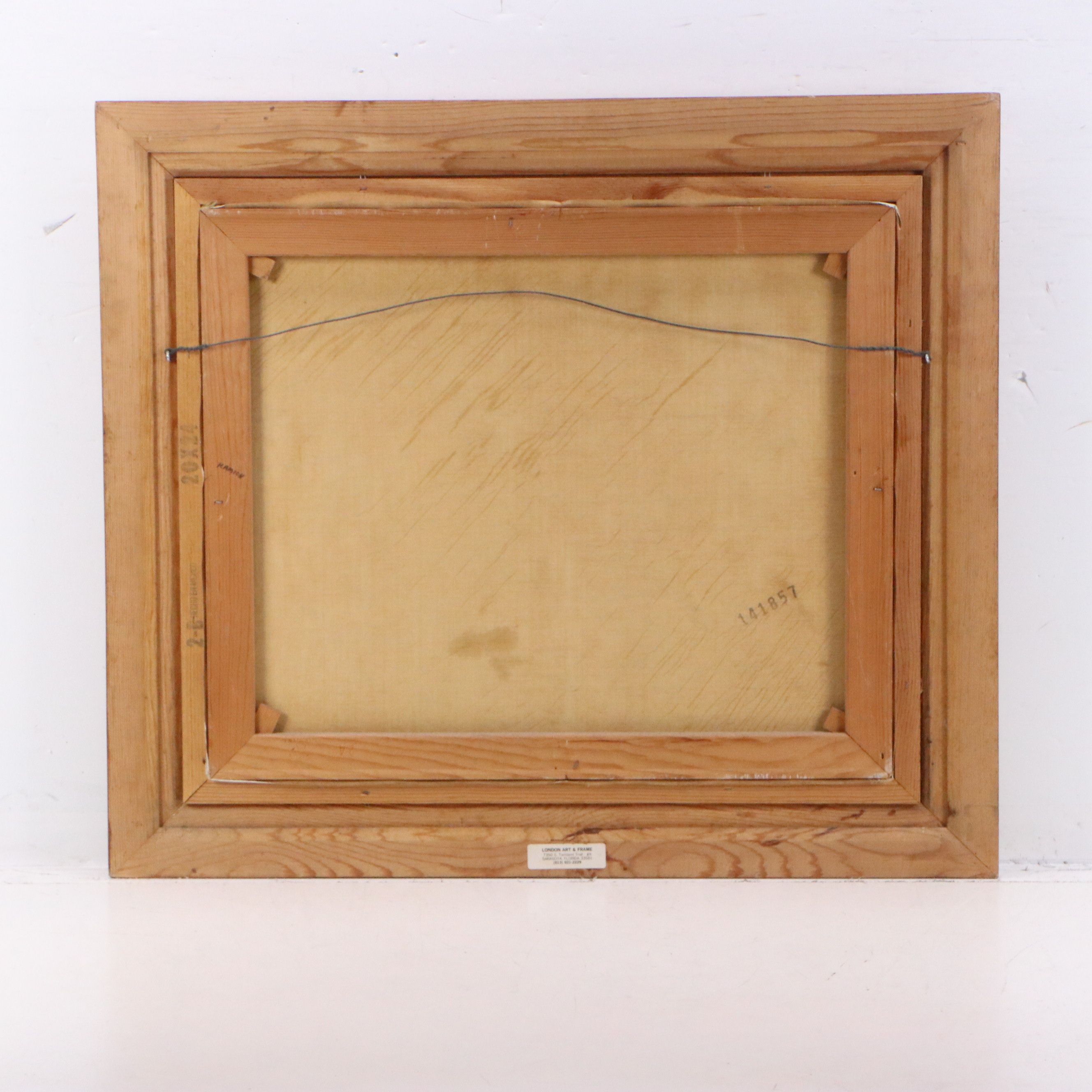 Jaroslav Kamich Oil Painting of Wolves Chasing Troika, Mid-20th to 21st C.