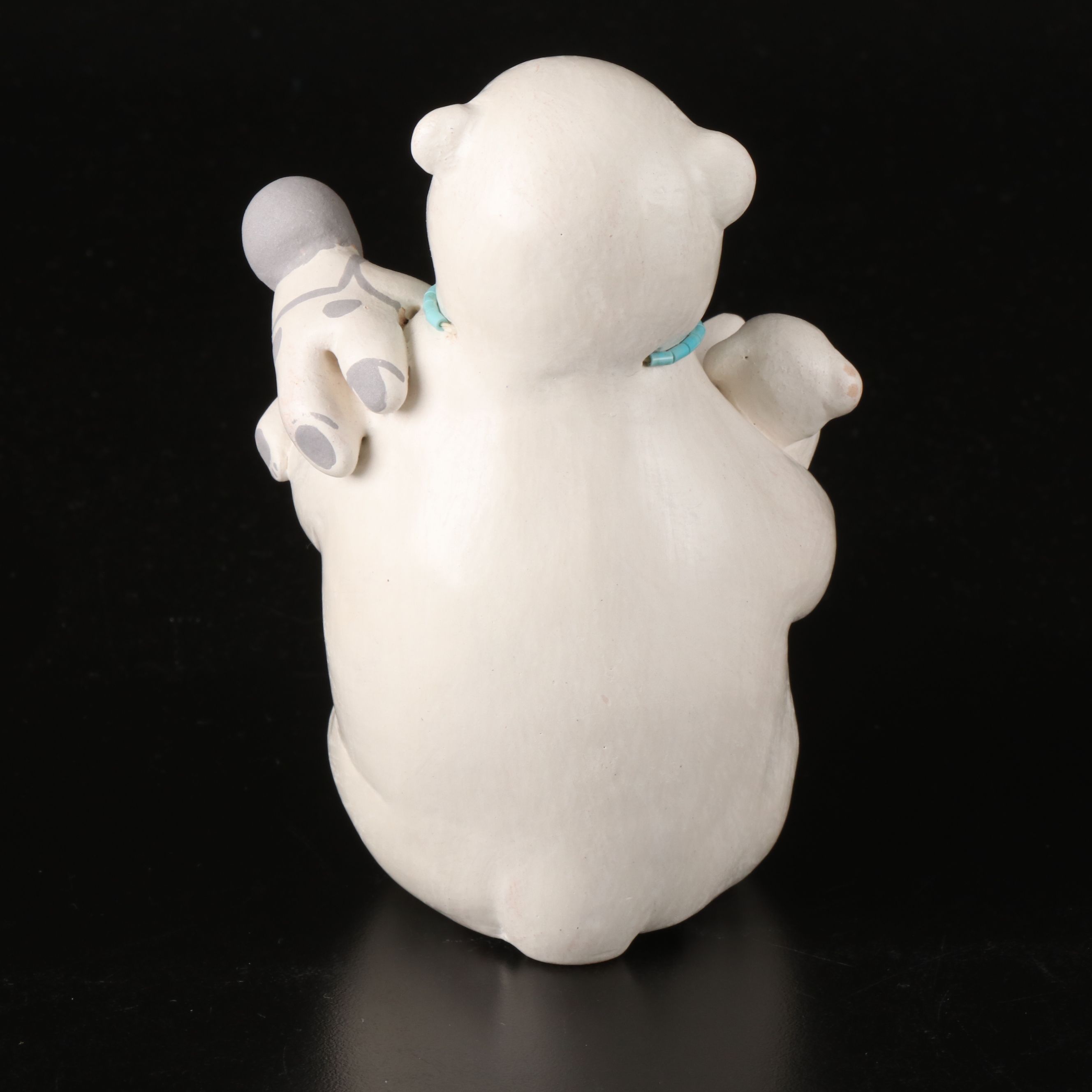 Stella Teller Isleta Pueblo Hand-Painted Polychrome Storyteller Figurine