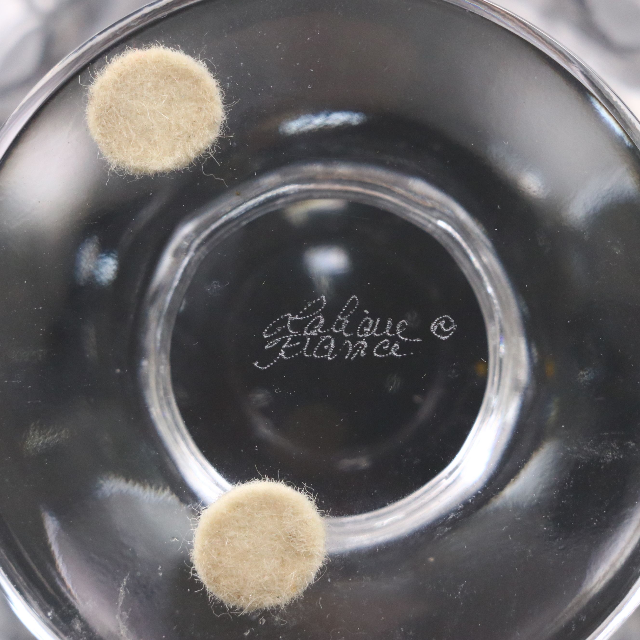 Lalique "Dampierre" Frosted and Clear Crystal Vase