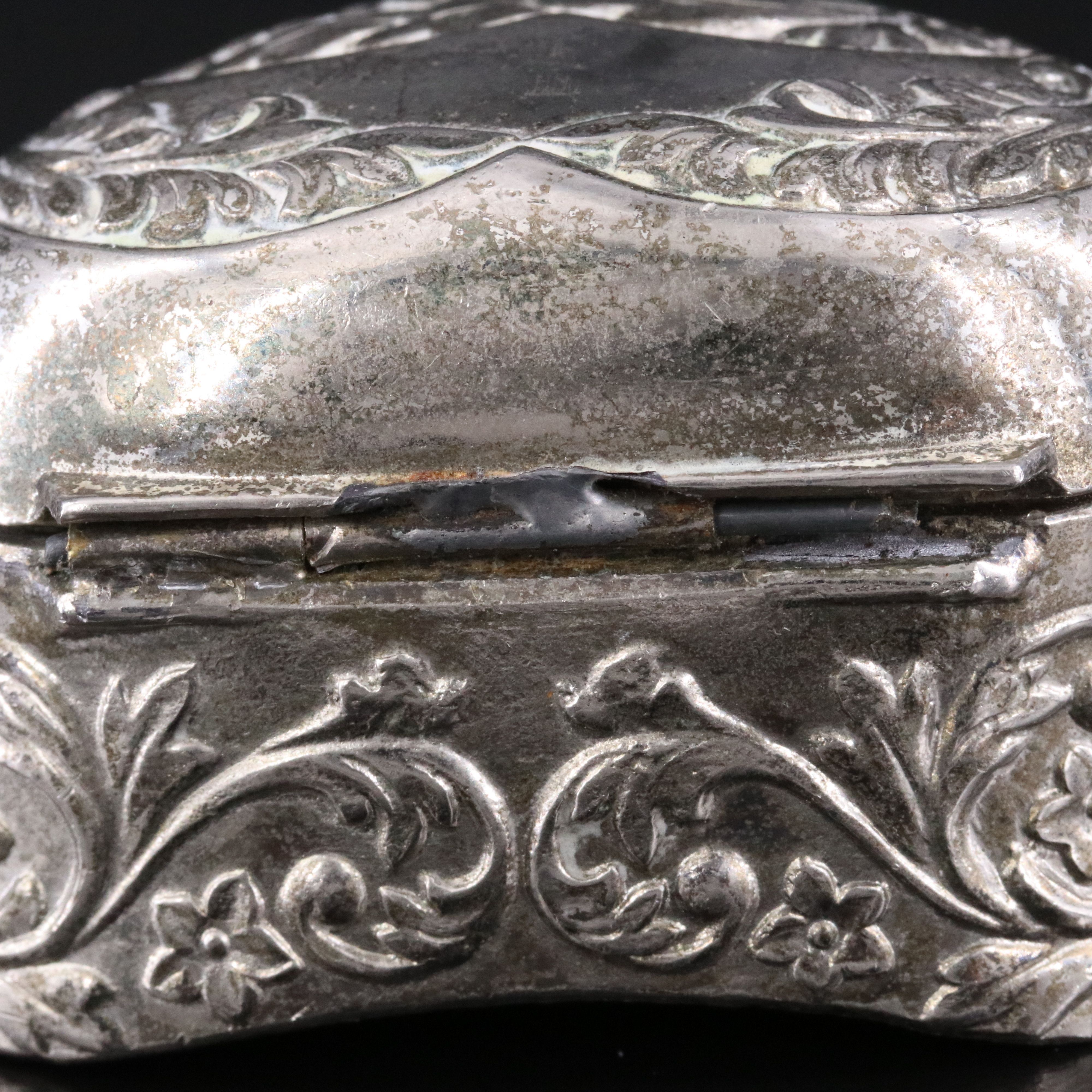 Southwestern Sterling Turquoise Pointer and Mother-of-Pearl Rings with Ring Box