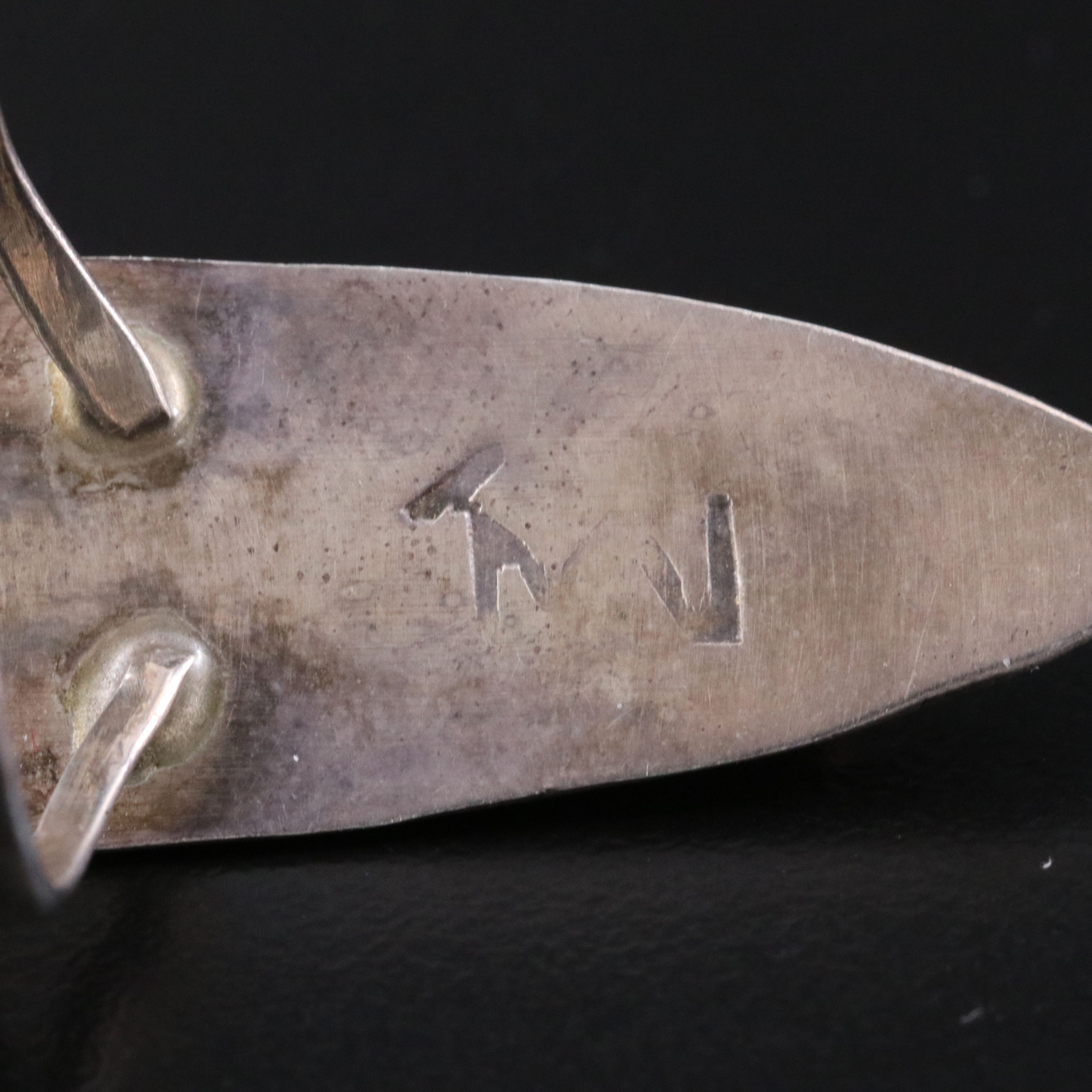 Southwestern Sterling Turquoise Pointer and Mother-of-Pearl Rings with Ring Box