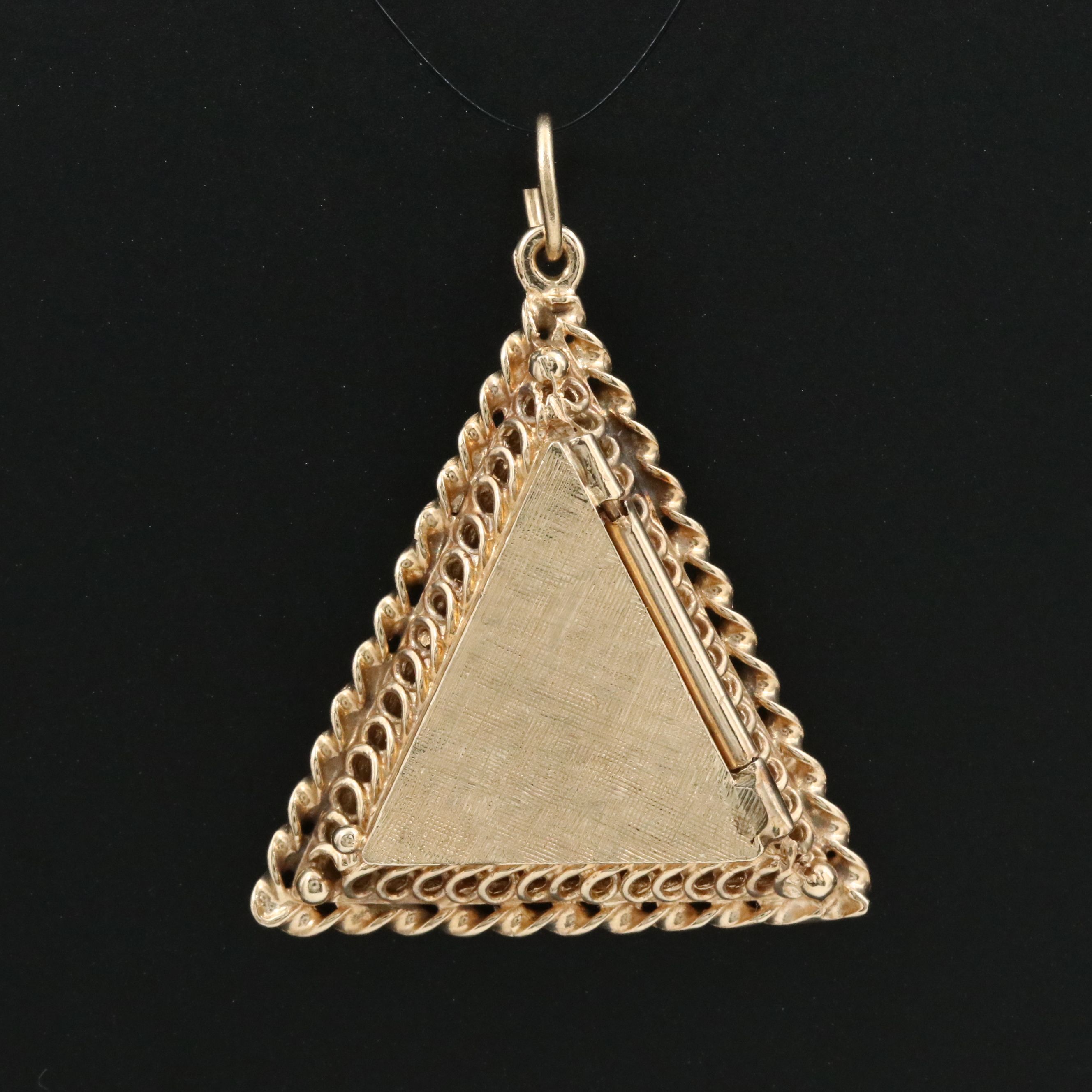 Ibsen 14K Triangle Locket Pendant