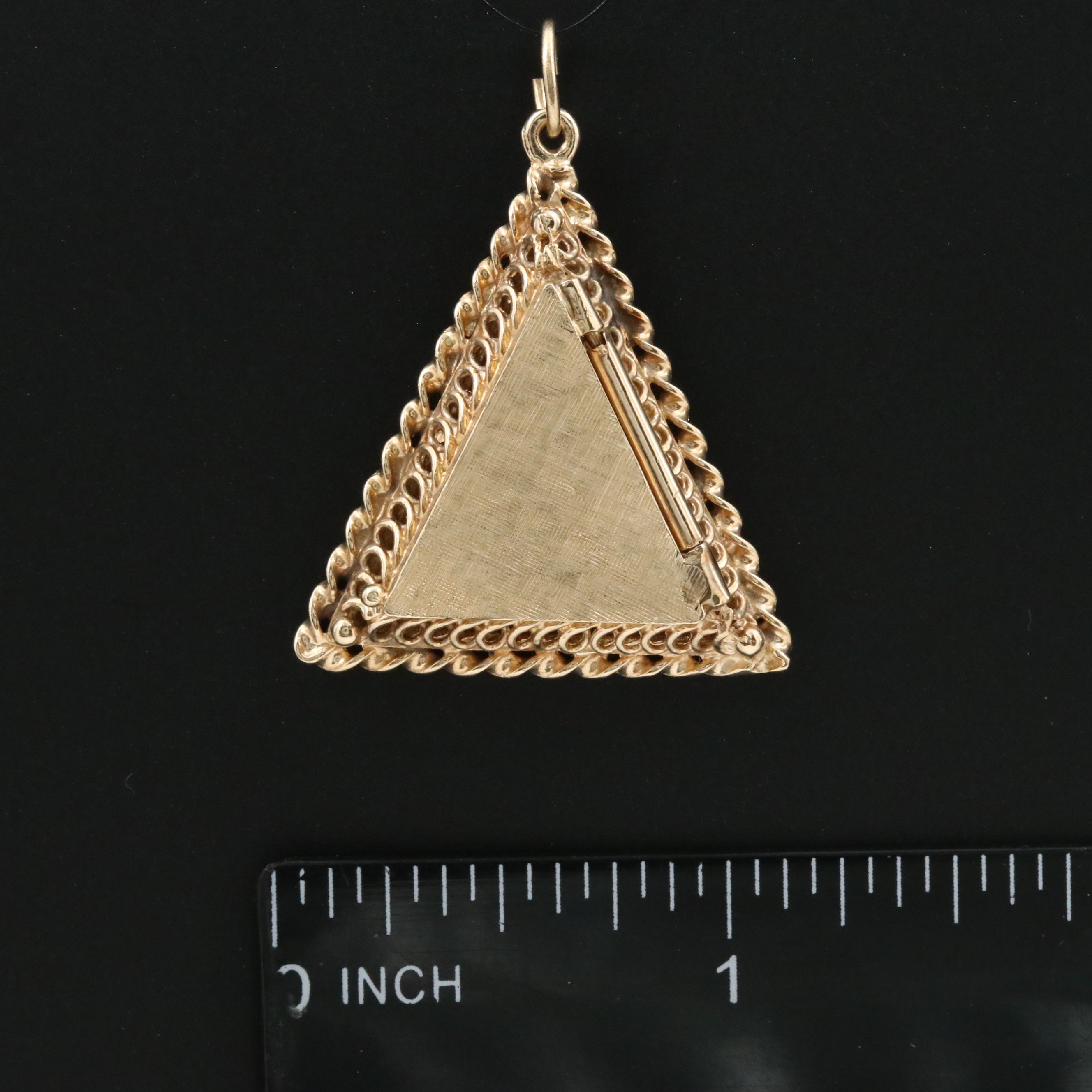 Ibsen 14K Triangle Locket Pendant