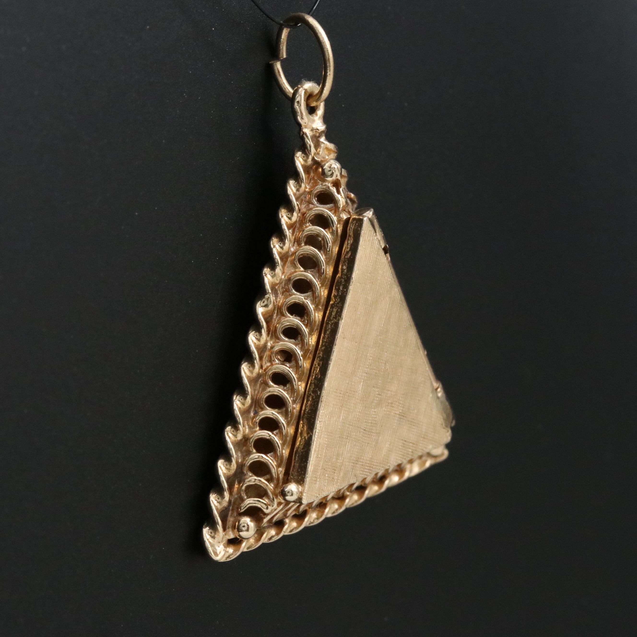 Ibsen 14K Triangle Locket Pendant