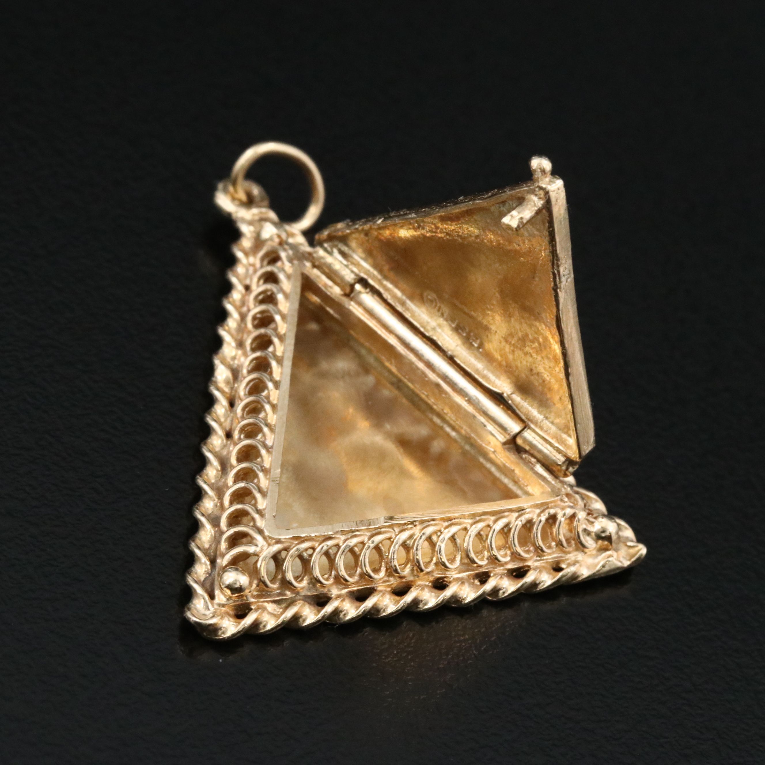 Ibsen 14K Triangle Locket Pendant