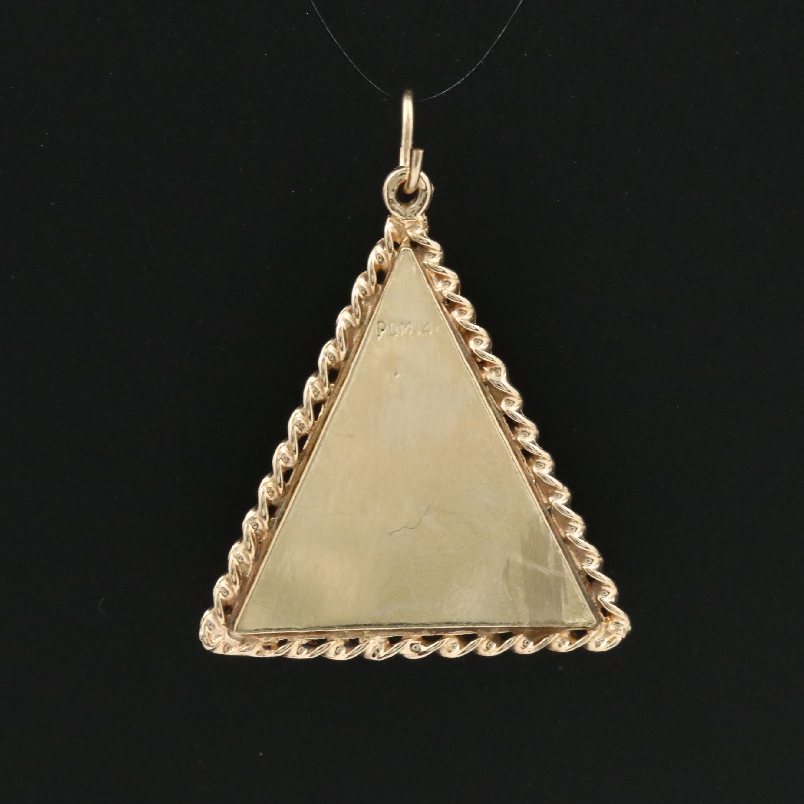 Ibsen 14K Triangle Locket Pendant