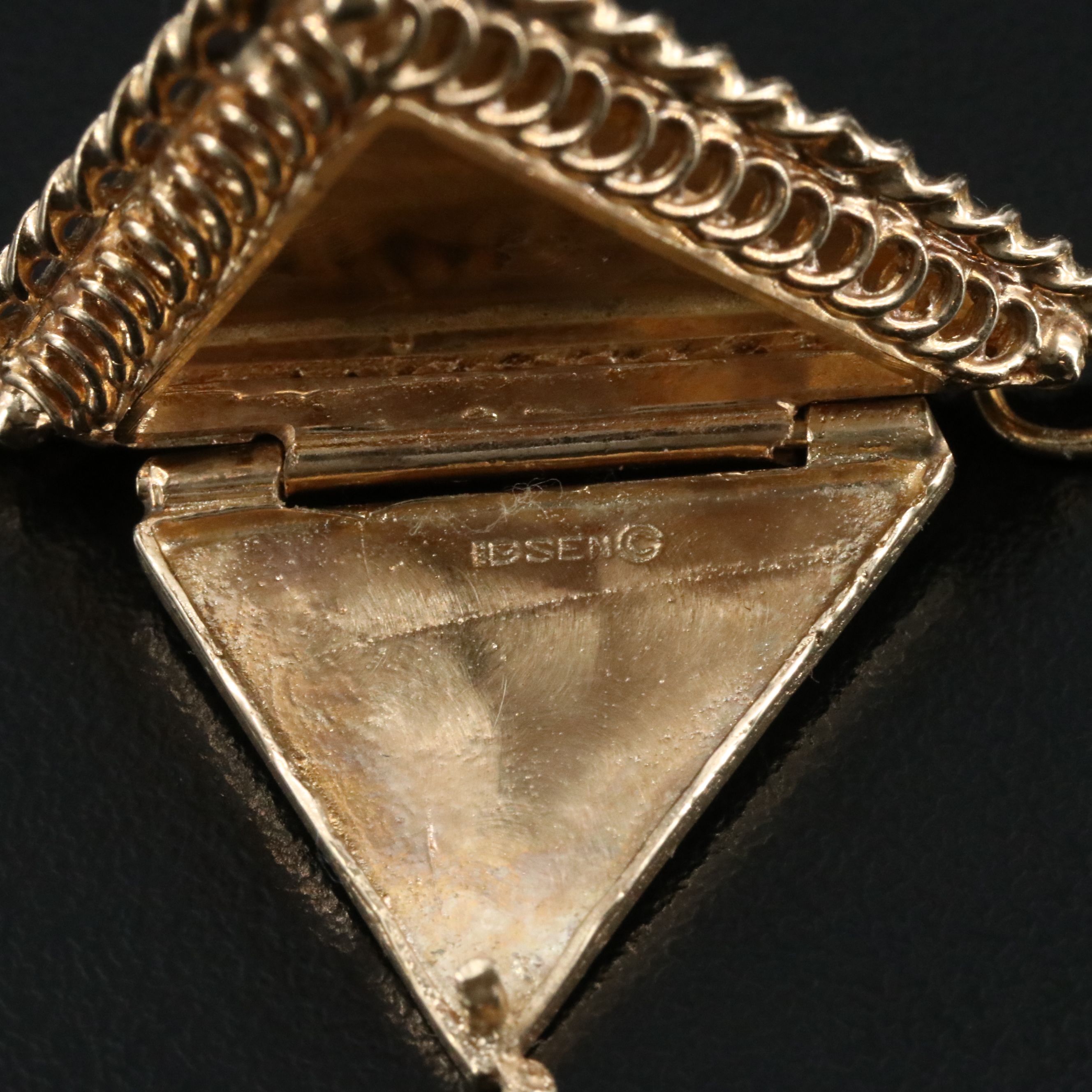 Ibsen 14K Triangle Locket Pendant