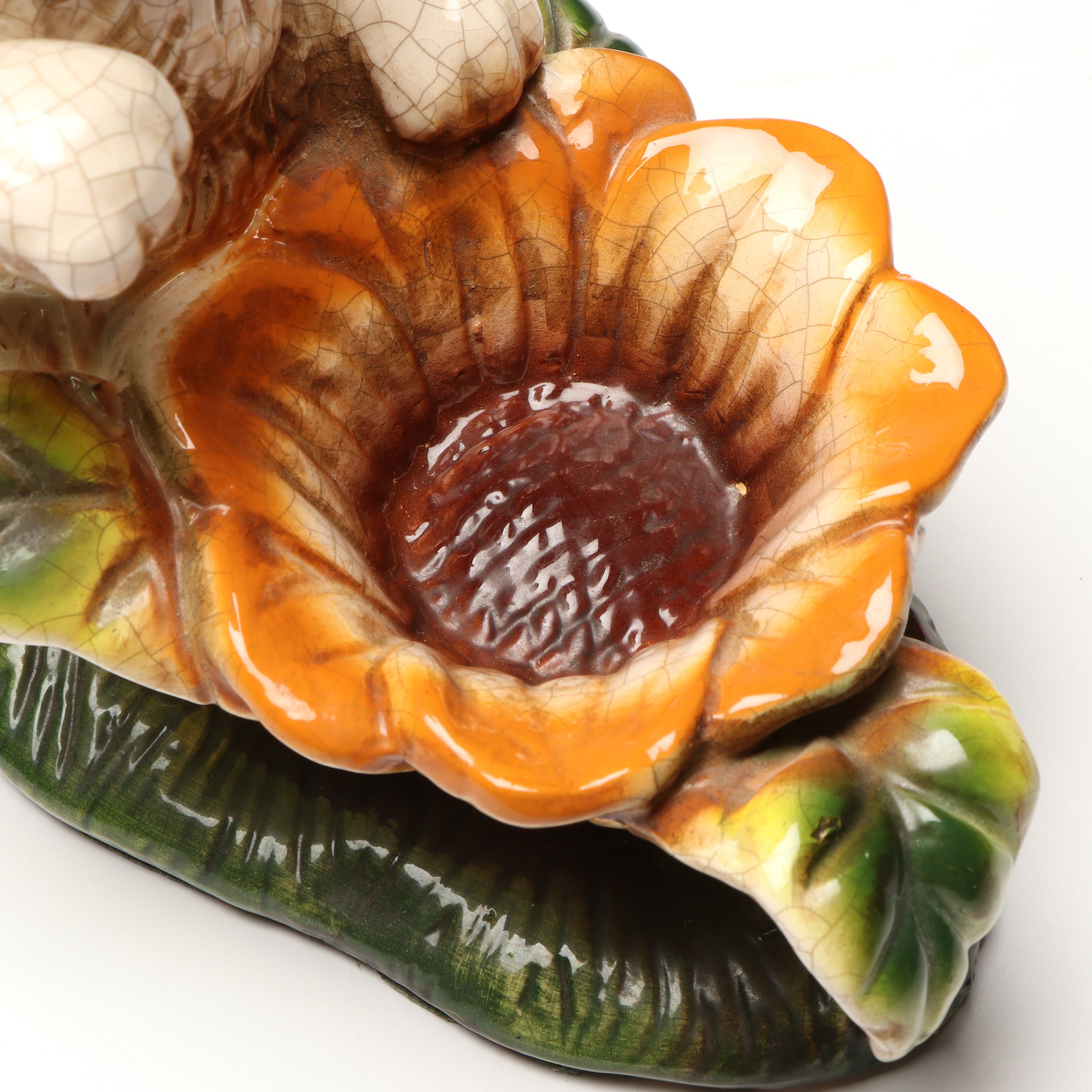 Hand-Painted Nesting Goldfinch Plaques with Ceramic Bunny and More Décor