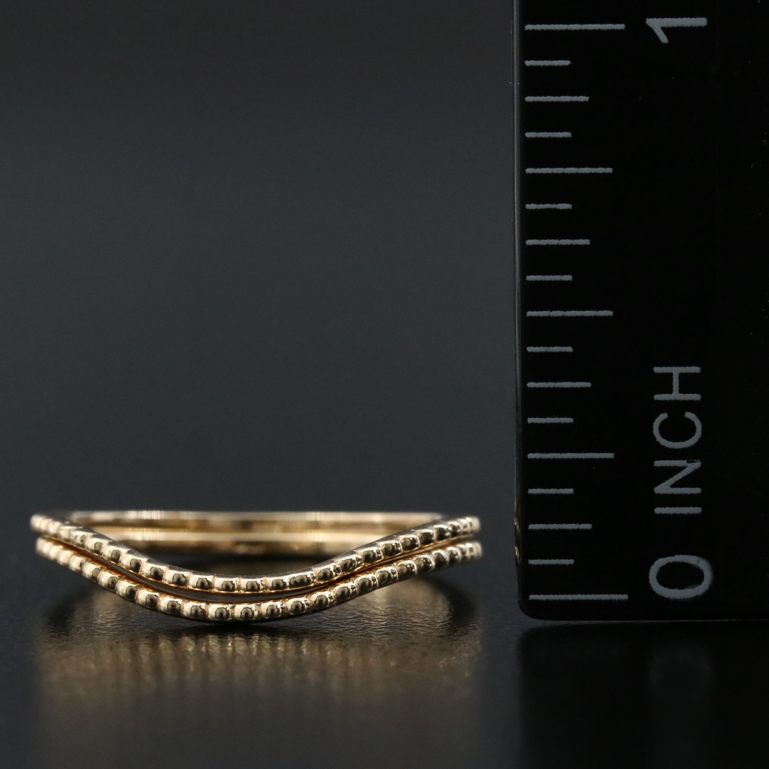 14K Wave Eternity Bands