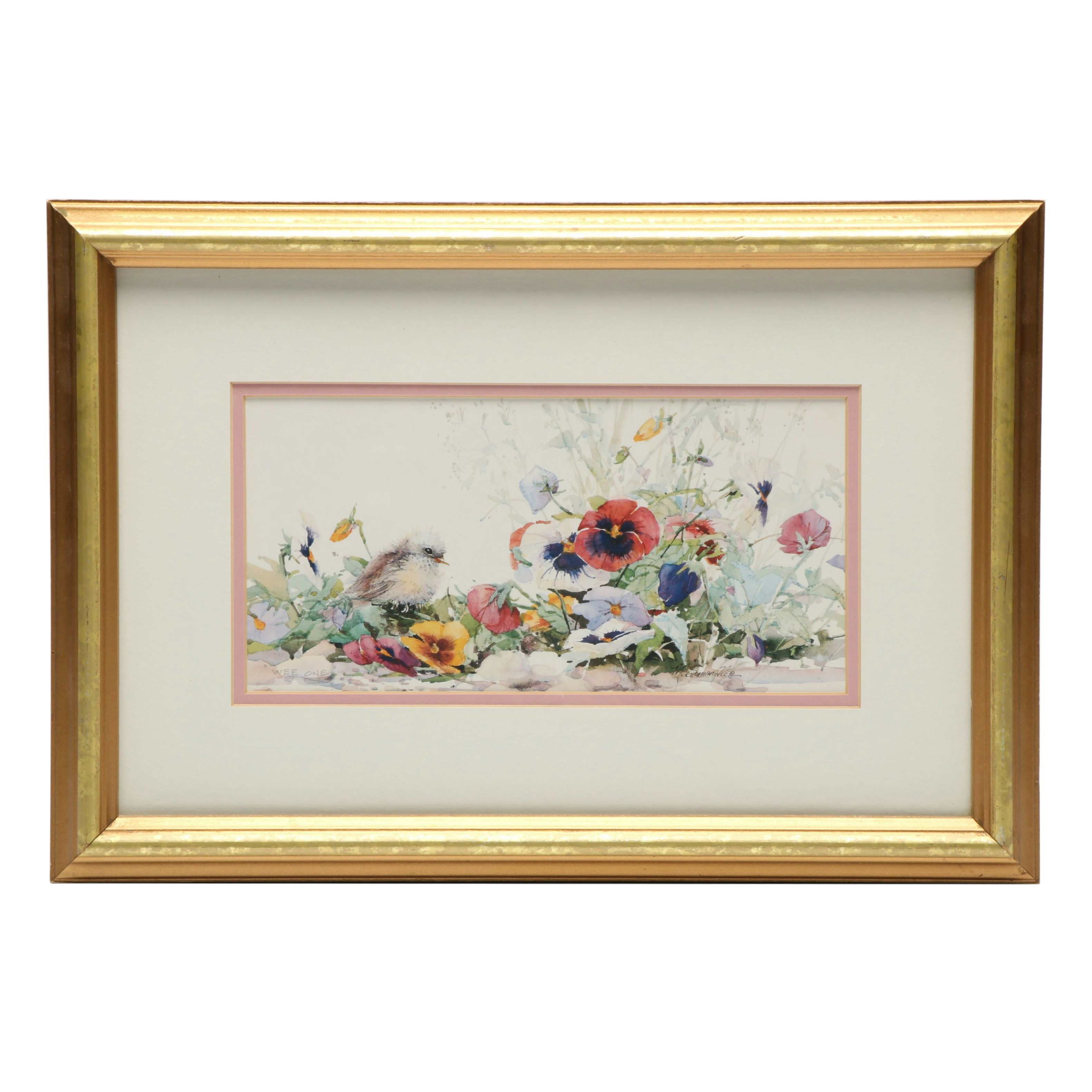 Hand-Painted Nesting Goldfinch Plaques with Ceramic Bunny and More Décor