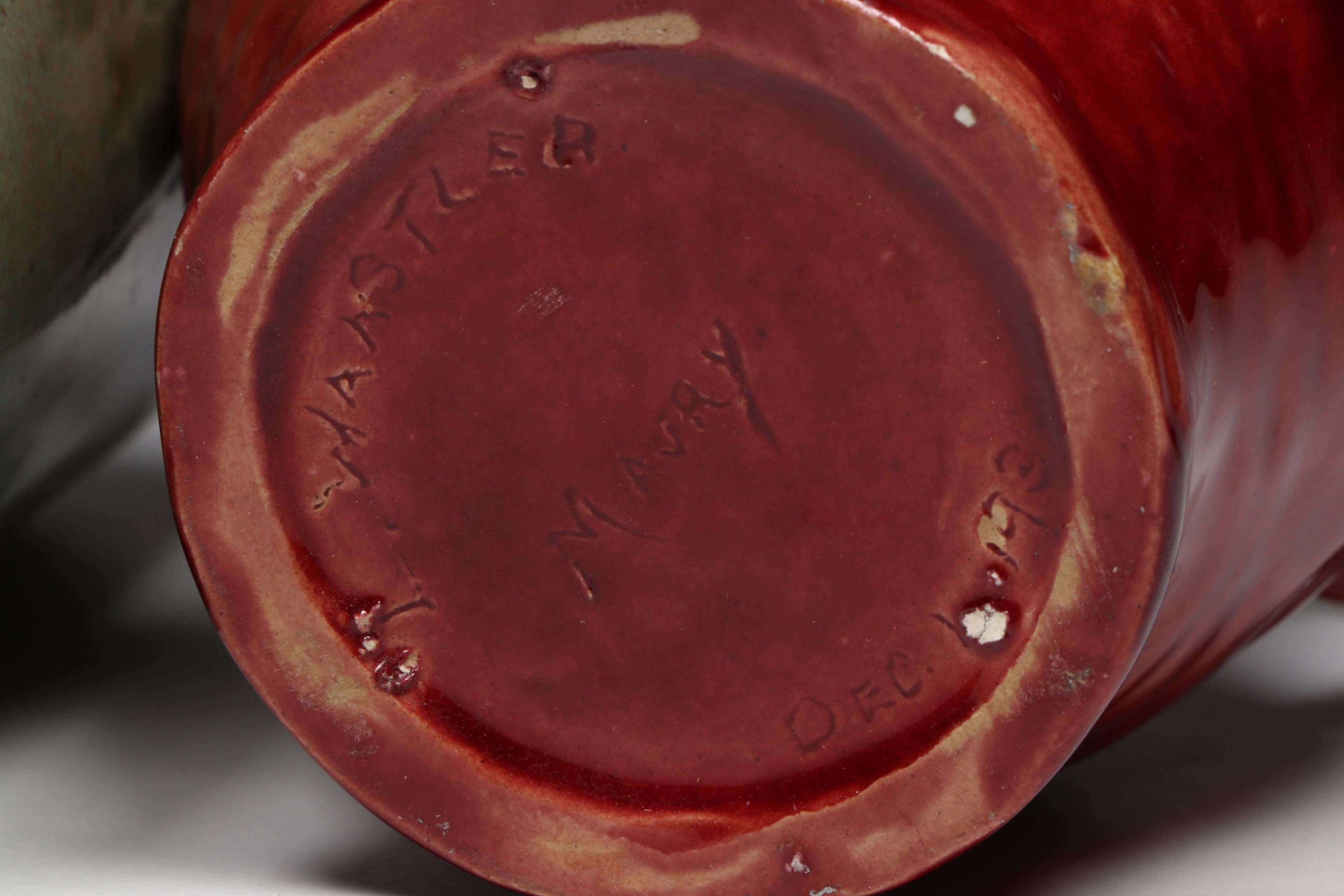 Artist Signed Art Pottery Vases with Other Vase and Century Fruit Platter