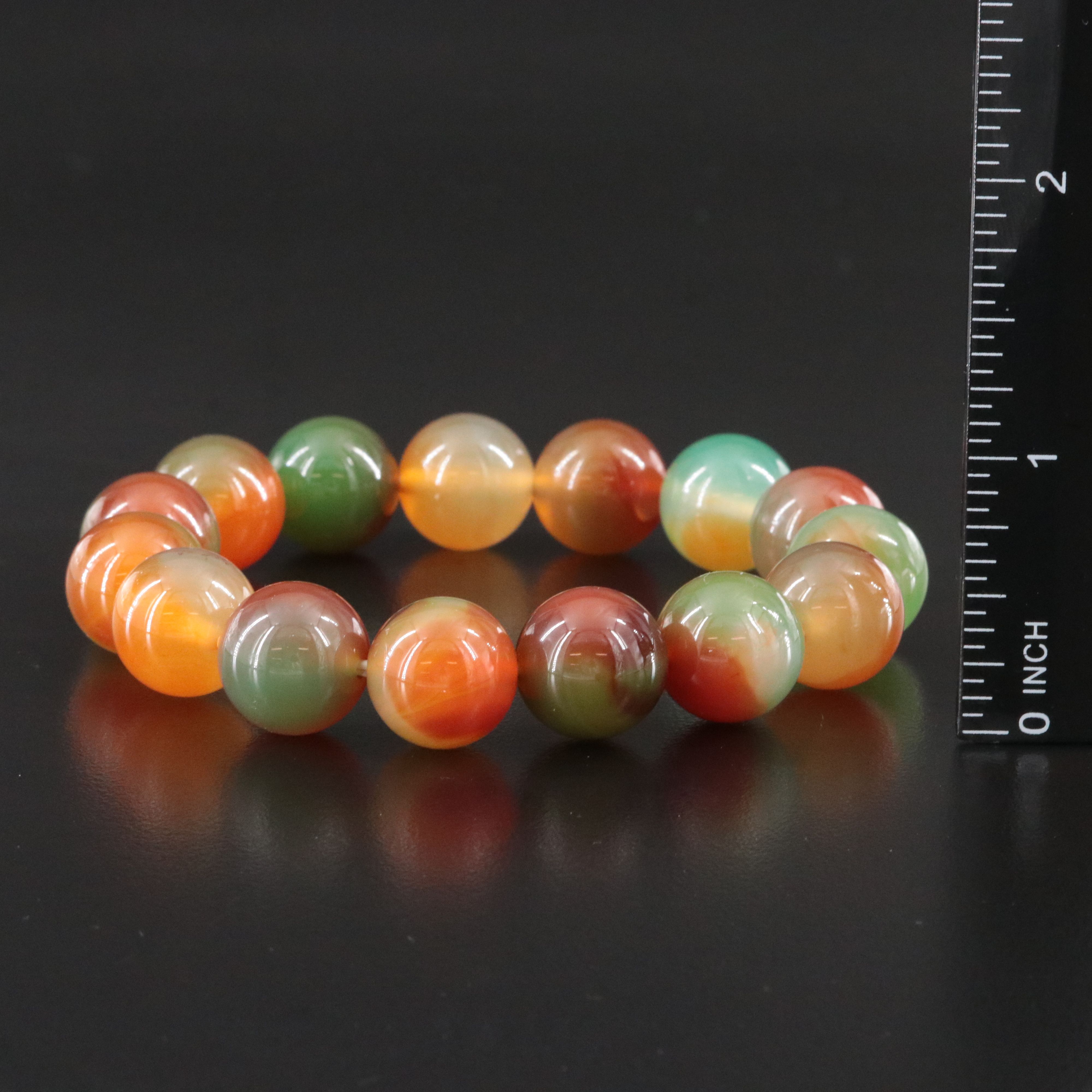 Expandable Agate Bead Bracelet