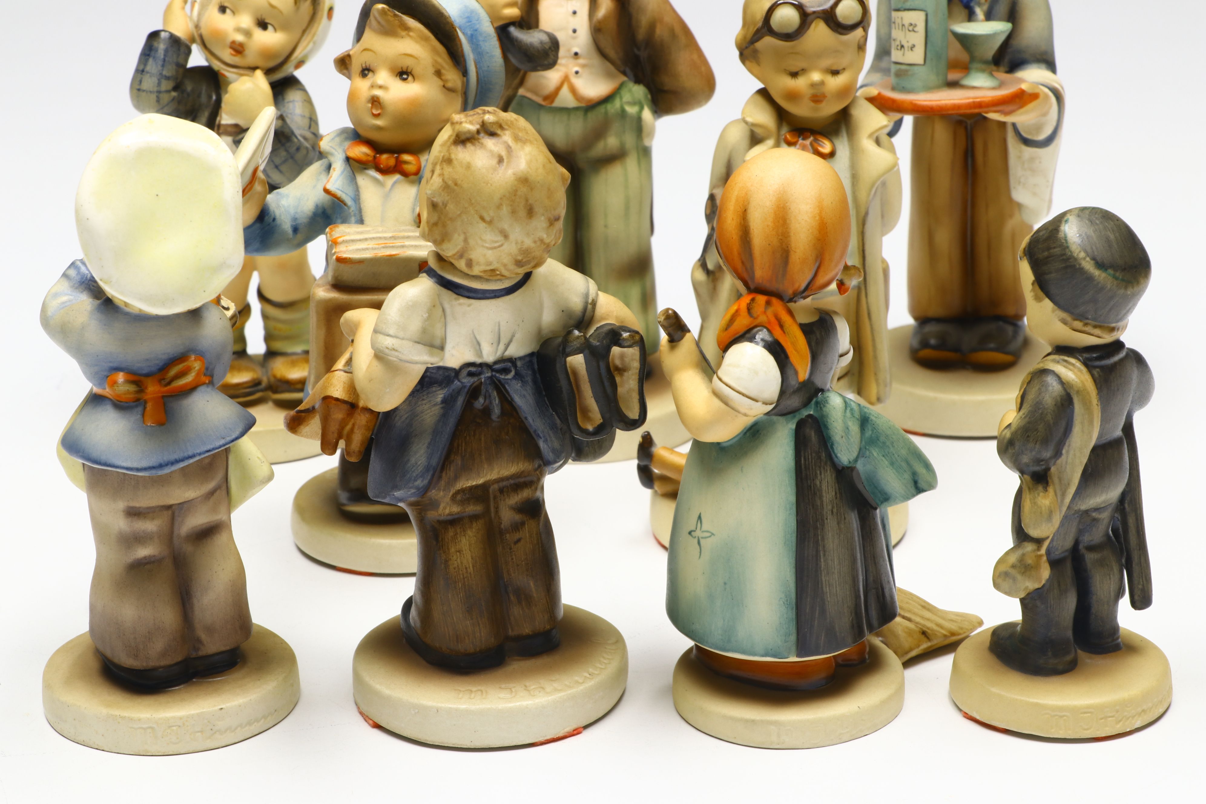 Goebel "Little Sweeper," "Hello," "Baker," and More Porcelain Figurines