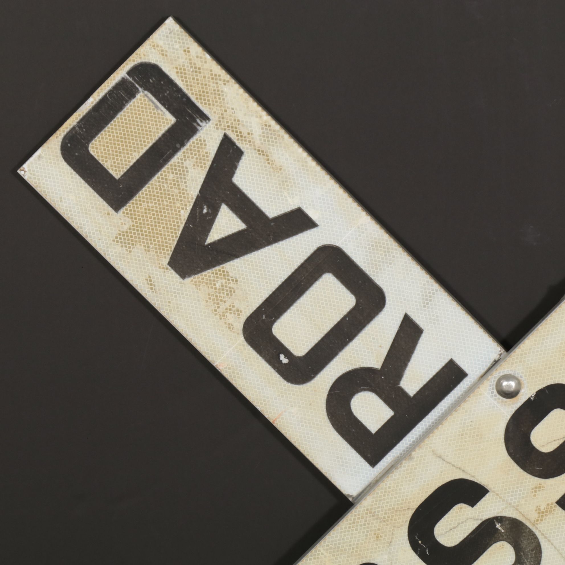 Metal Railroad Crossing Crossbuck