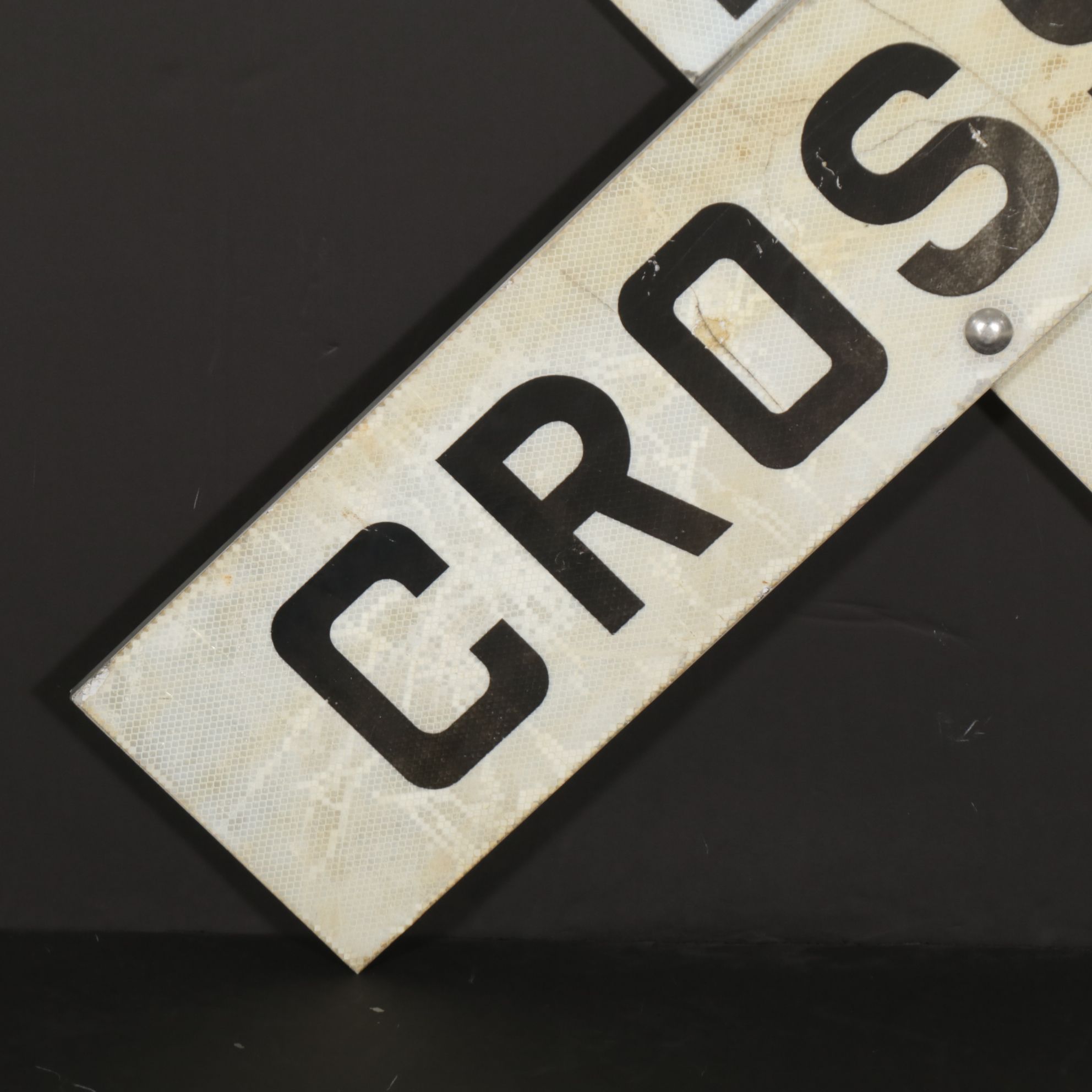 Metal Railroad Crossing Crossbuck