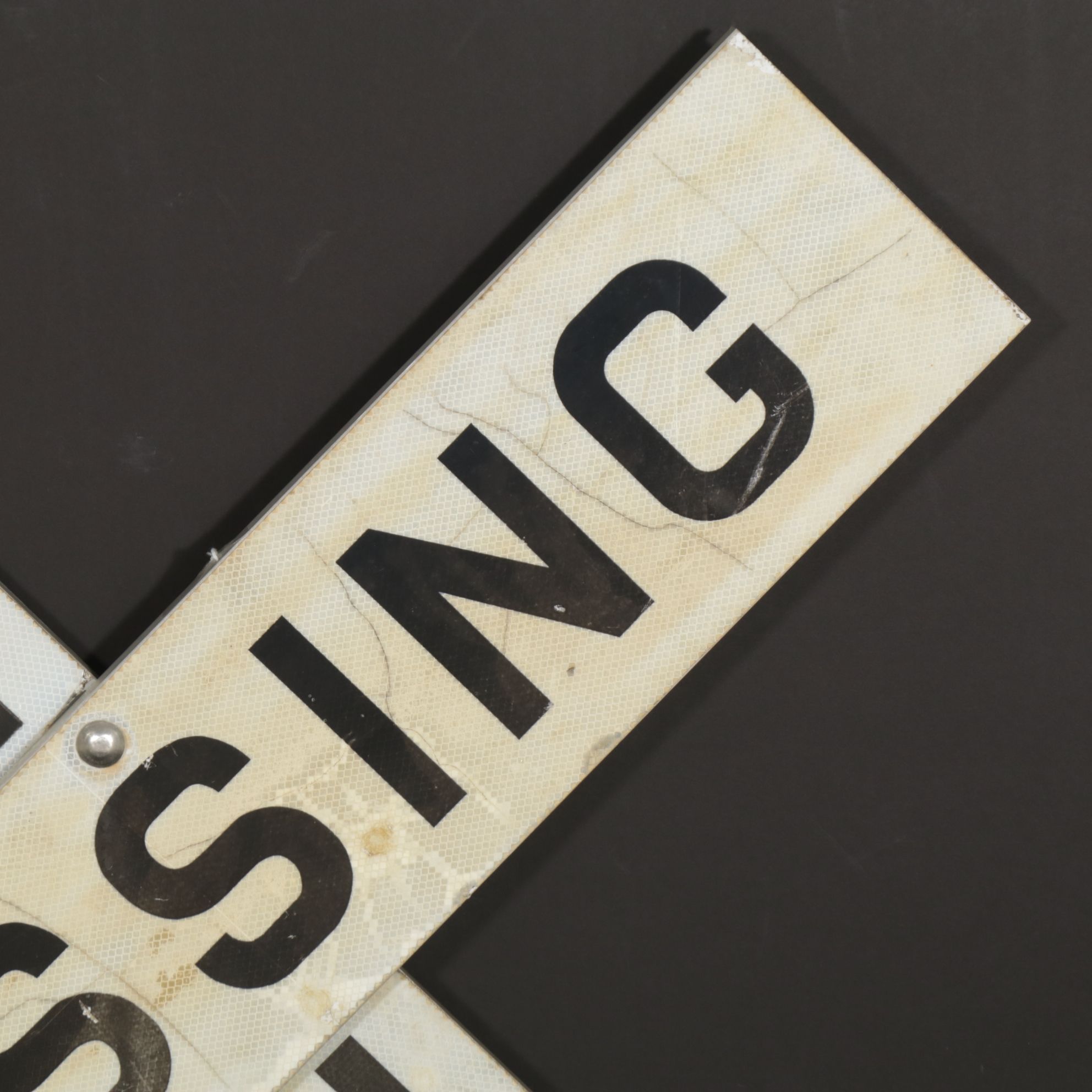 Metal Railroad Crossing Crossbuck