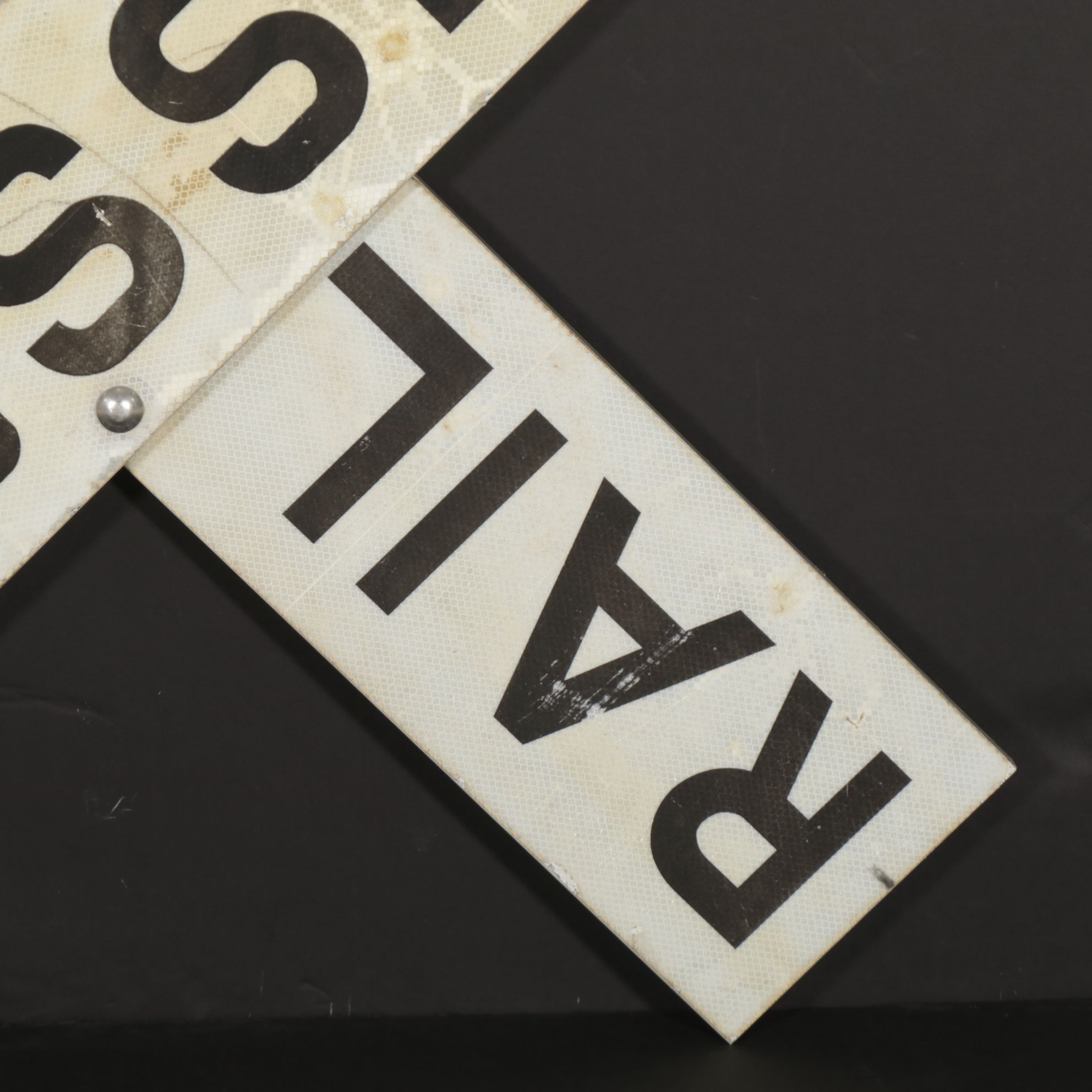 Metal Railroad Crossing Crossbuck