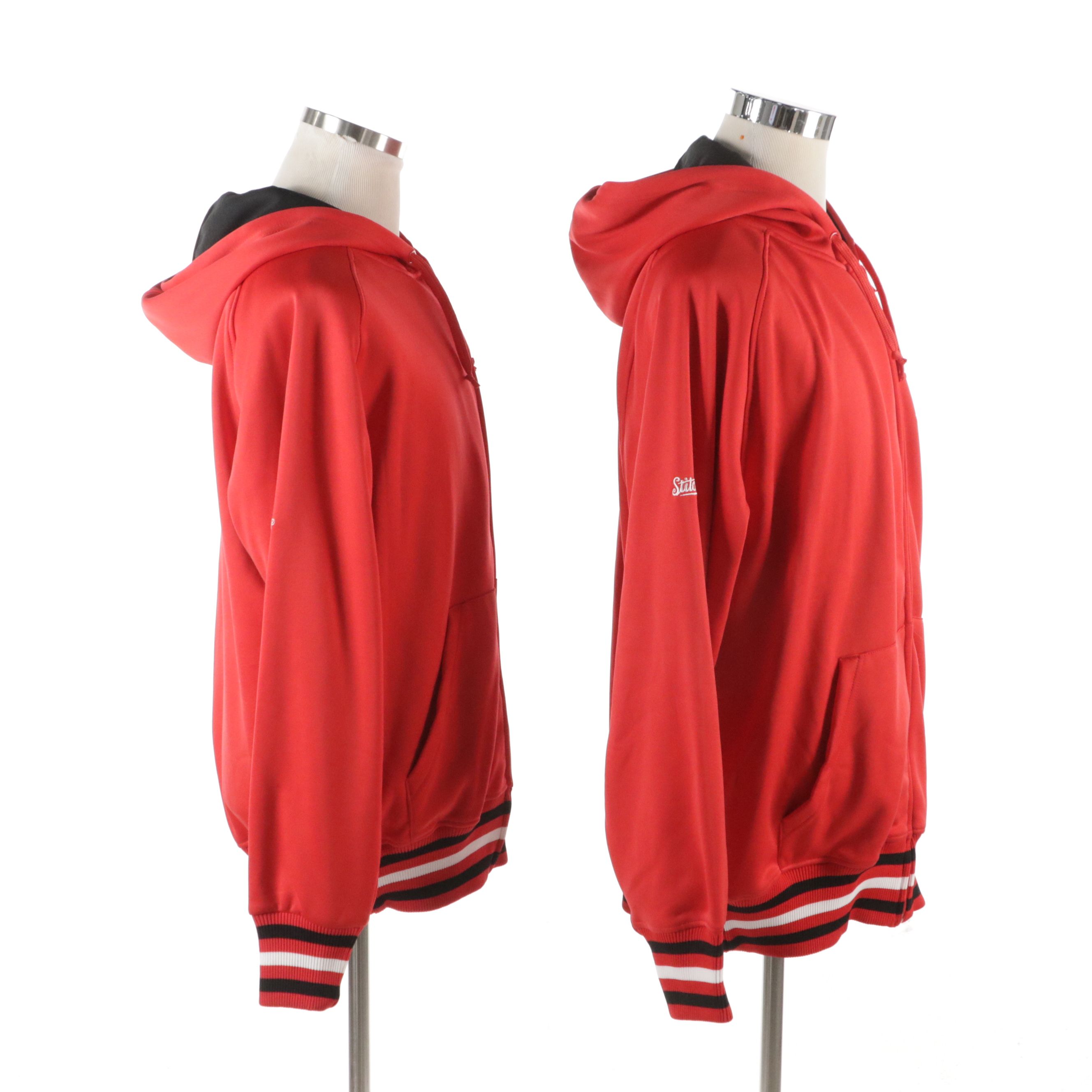 Men's Cincinnati Reds Hooded Zipper Front Jackets from Stitches