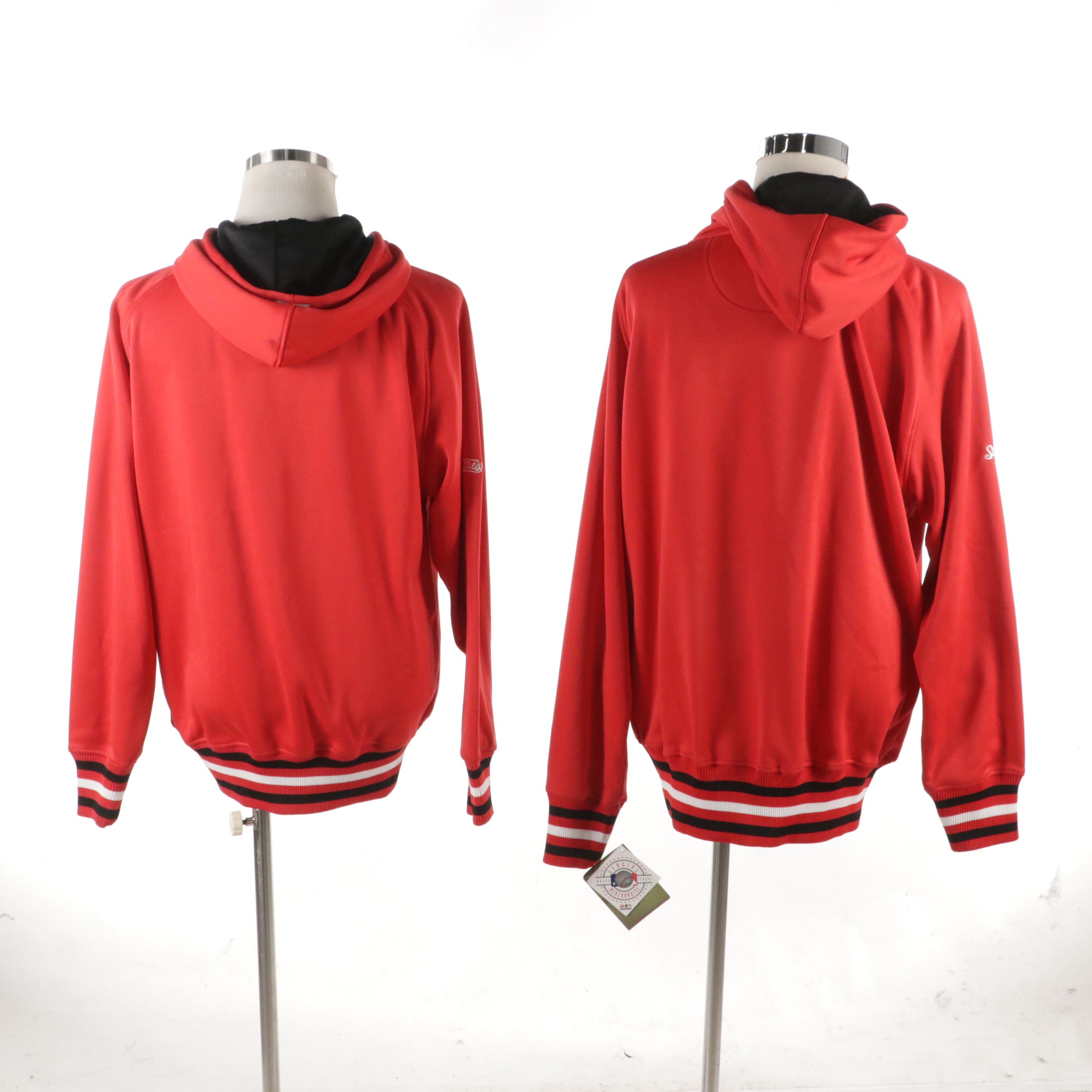 Men's Cincinnati Reds Hooded Zipper Front Jackets from Stitches