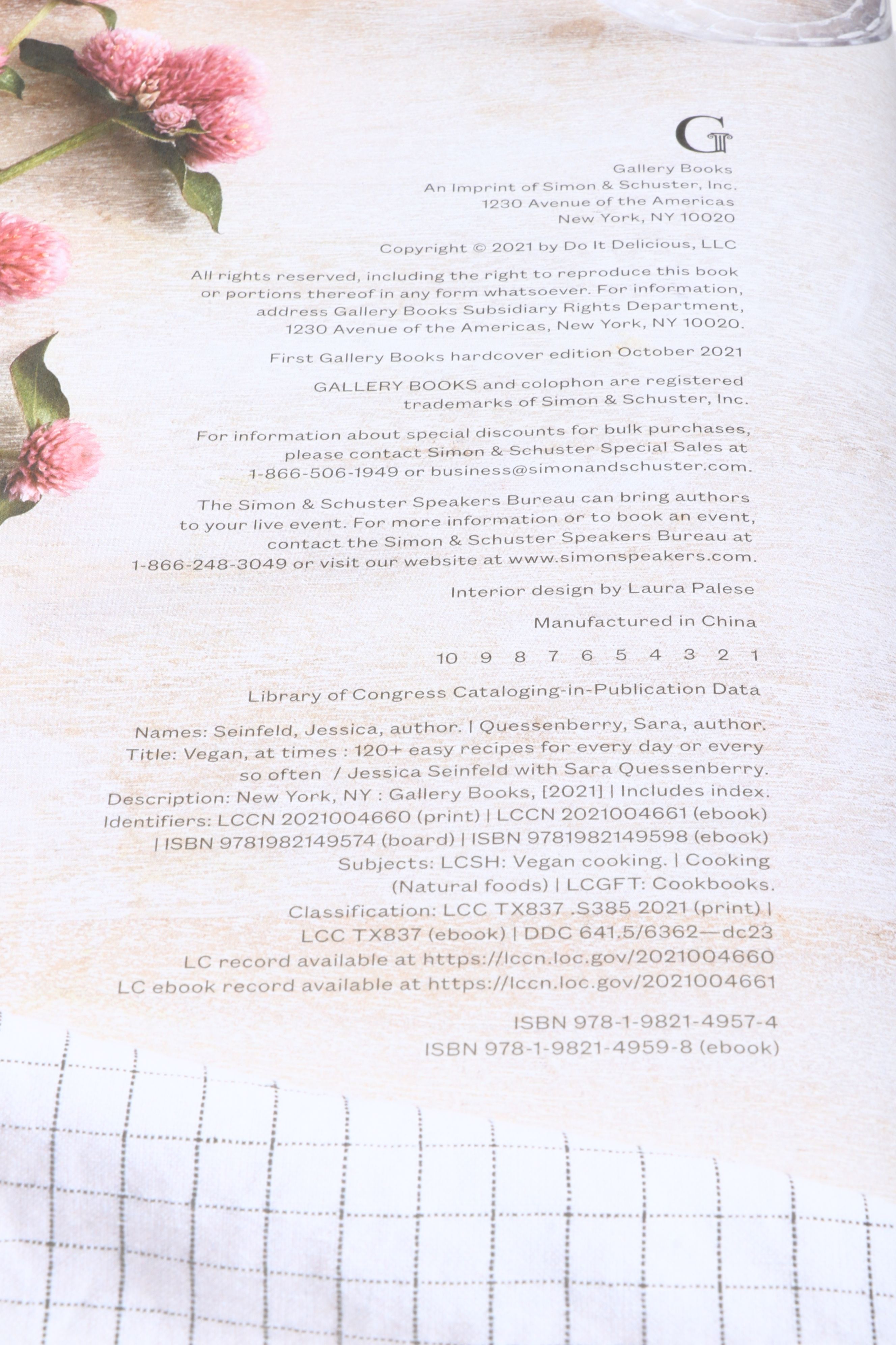 "Vegan, at Times" by Jessica Seinfeld with More Vegan Cookbooks