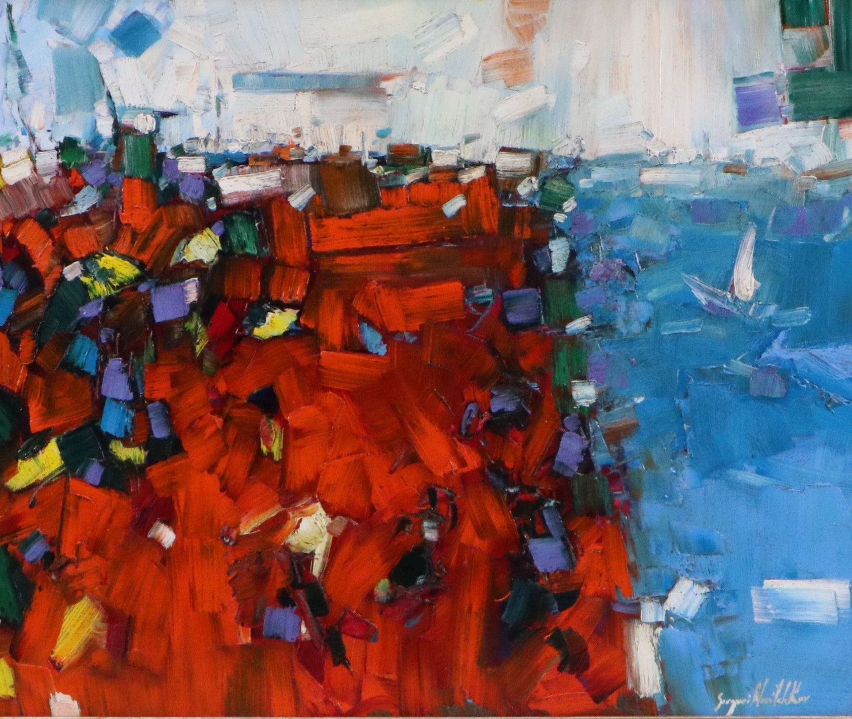 Serguei Novitchkov Oil Painting "Newport Beach, California," 2026