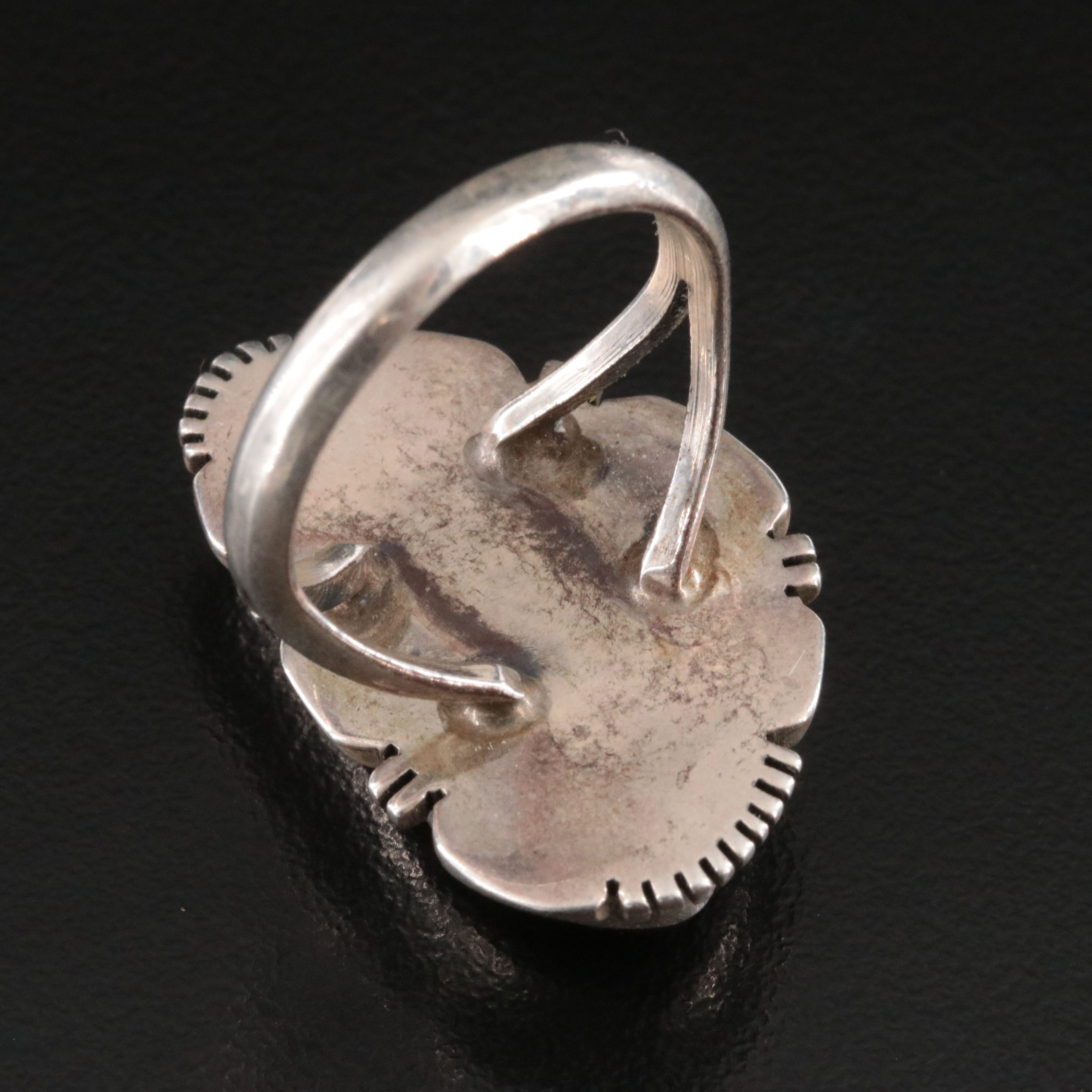 Navajo Thomas Francisco Sterling Charoite Ring