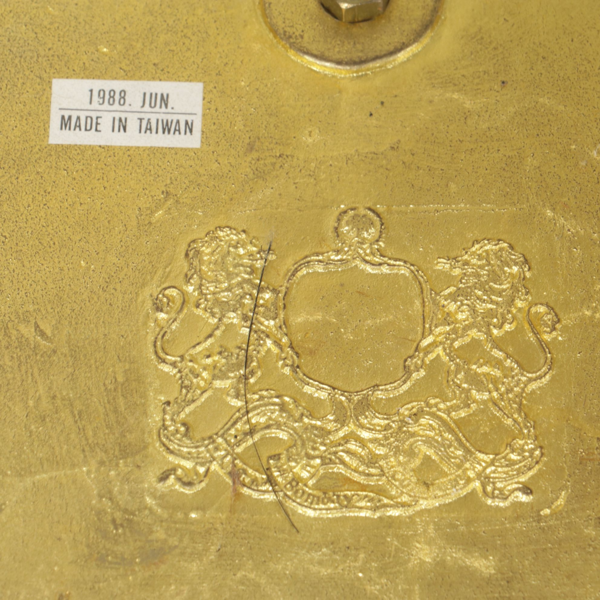 Brass Fireplace Tool Set and Stand, 21st Century