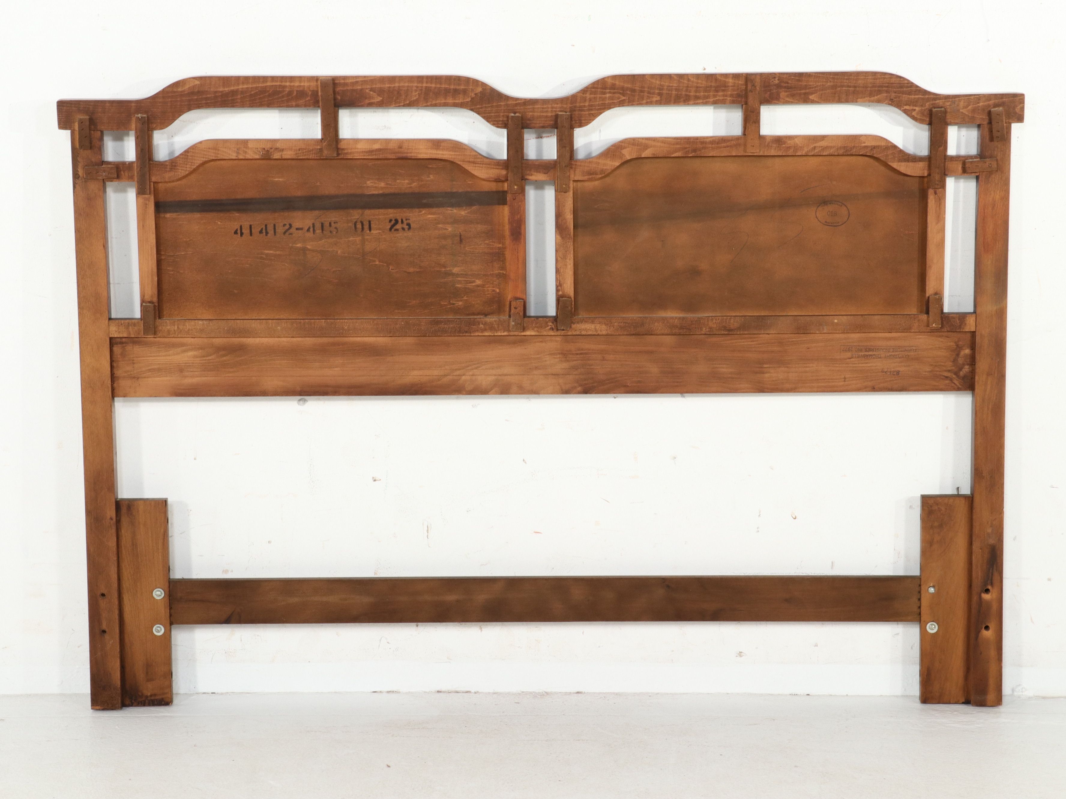 Thomasville Ming Style King Size Headboard, Late 20th Century