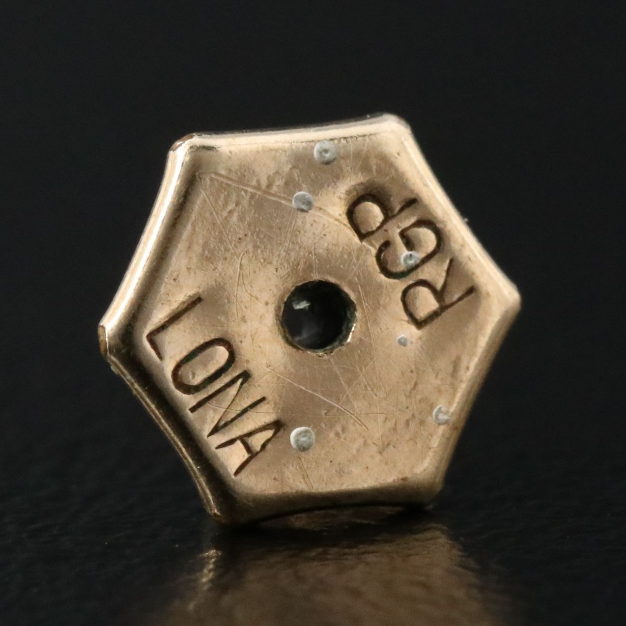 Vintage 10K Bow and Sphere Earrings