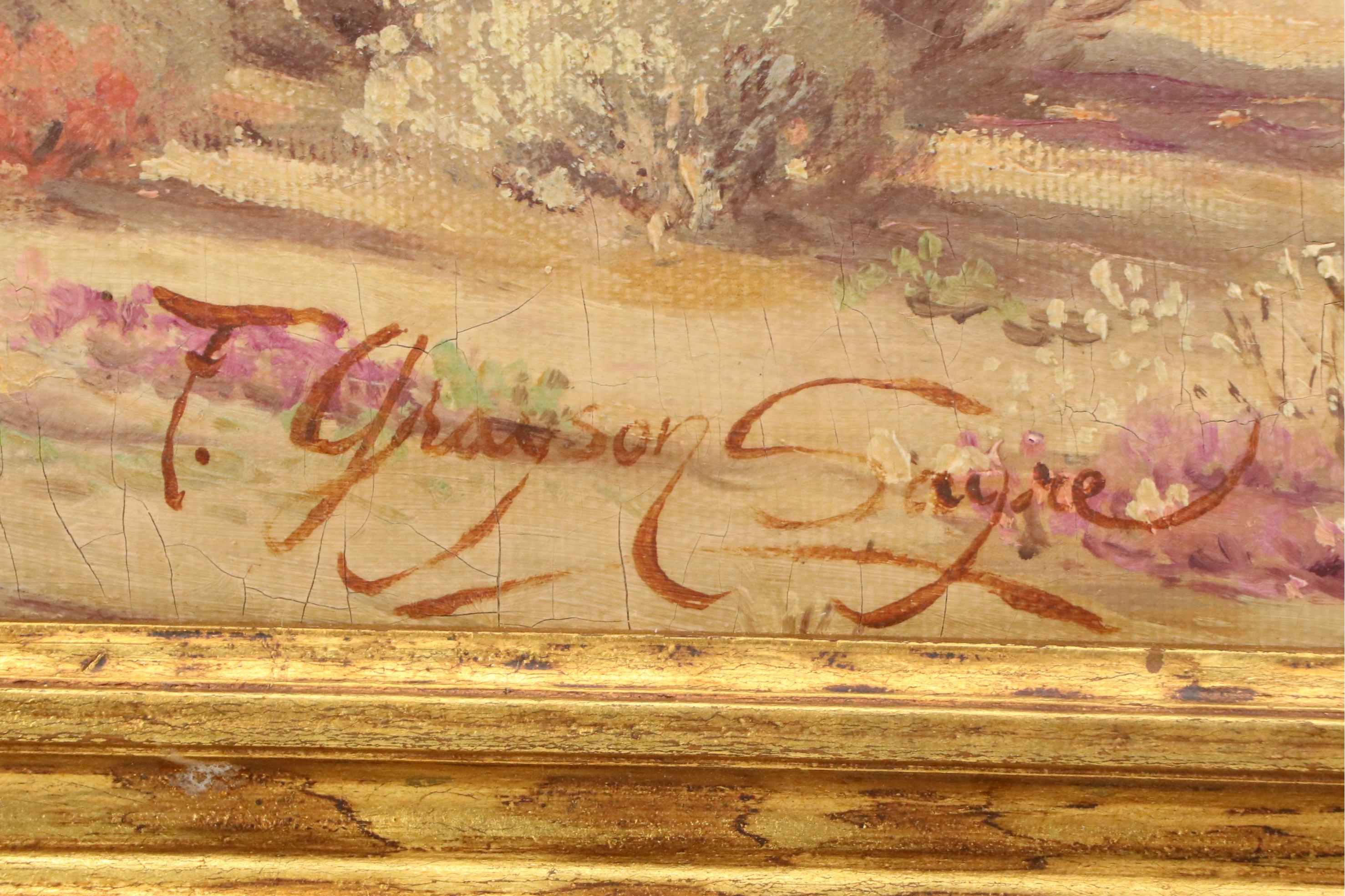 Fred Grayson Sayre Oil Painting of Desert Landscape, Early 20th Century