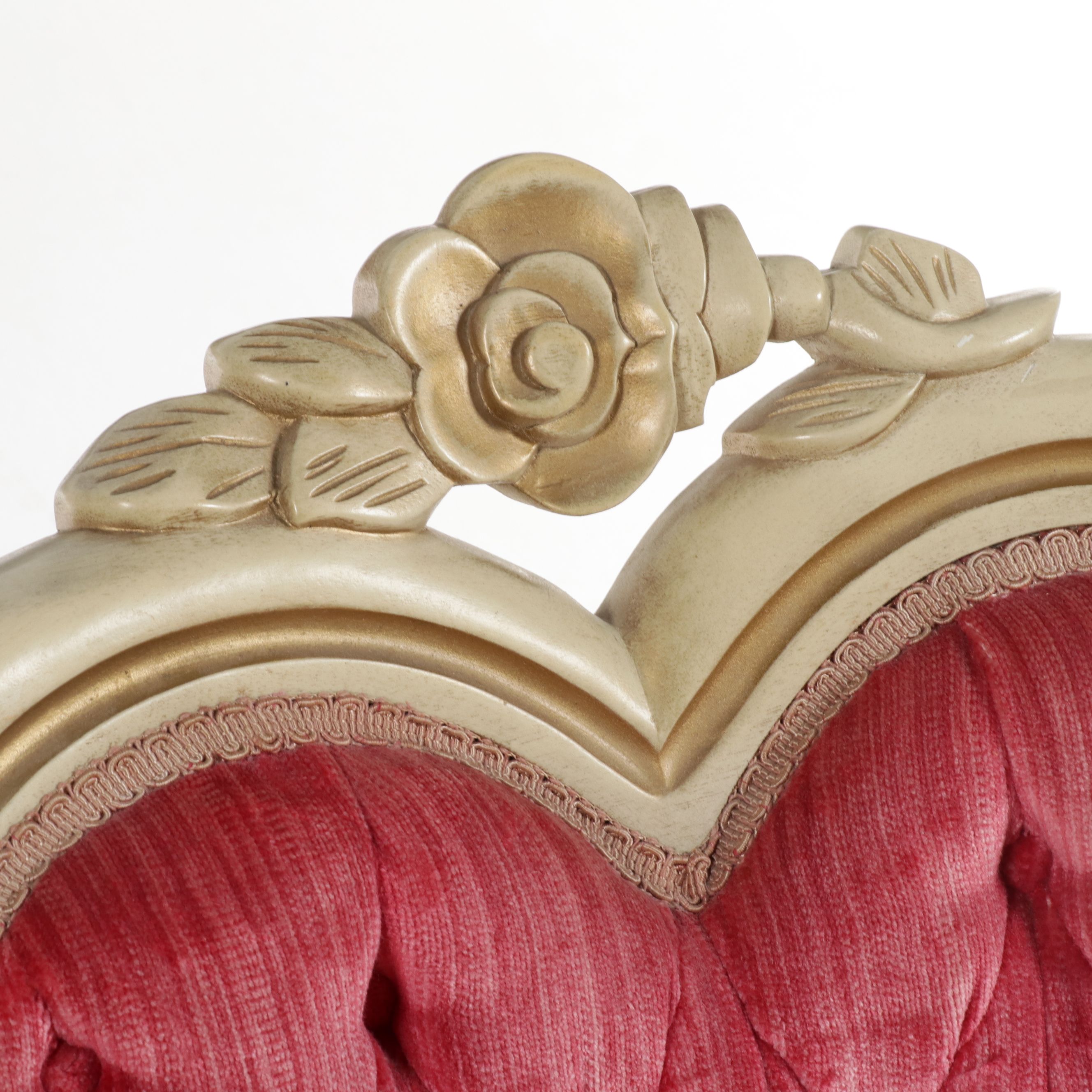 Kimball Victorian Style Heart-Back Vanity Chair, Late 20th Century