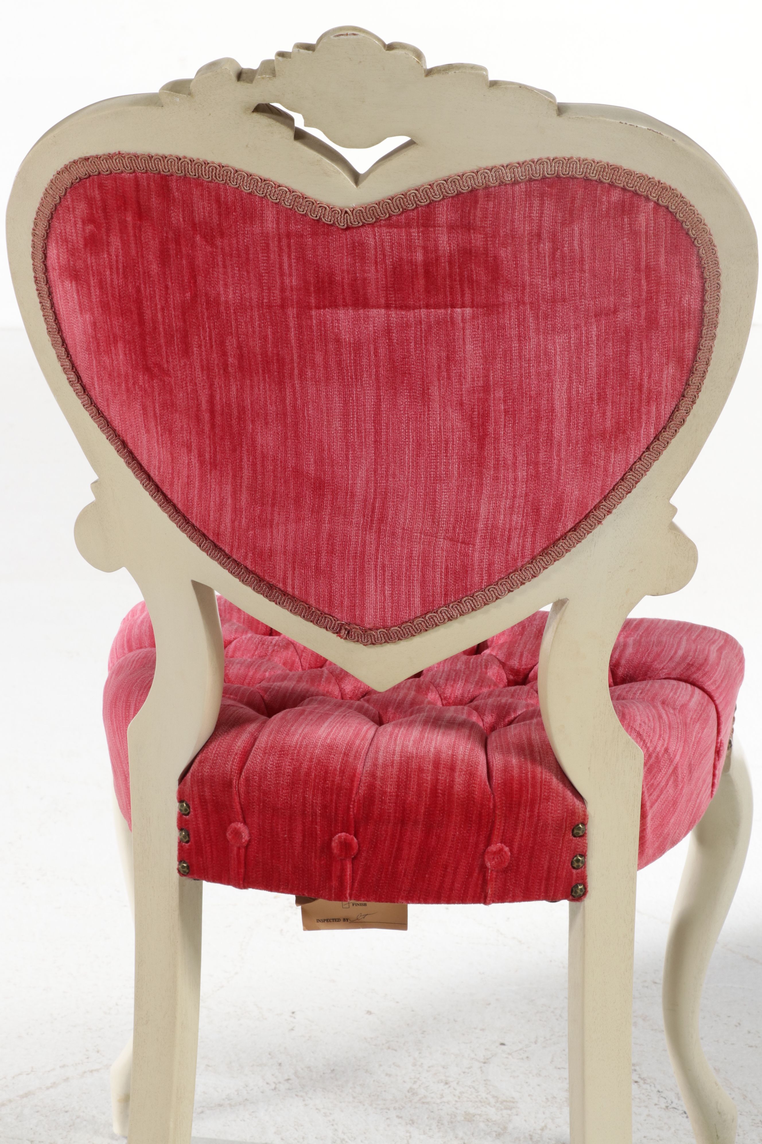 Kimball Victorian Style Heart-Back Vanity Chair, Late 20th Century