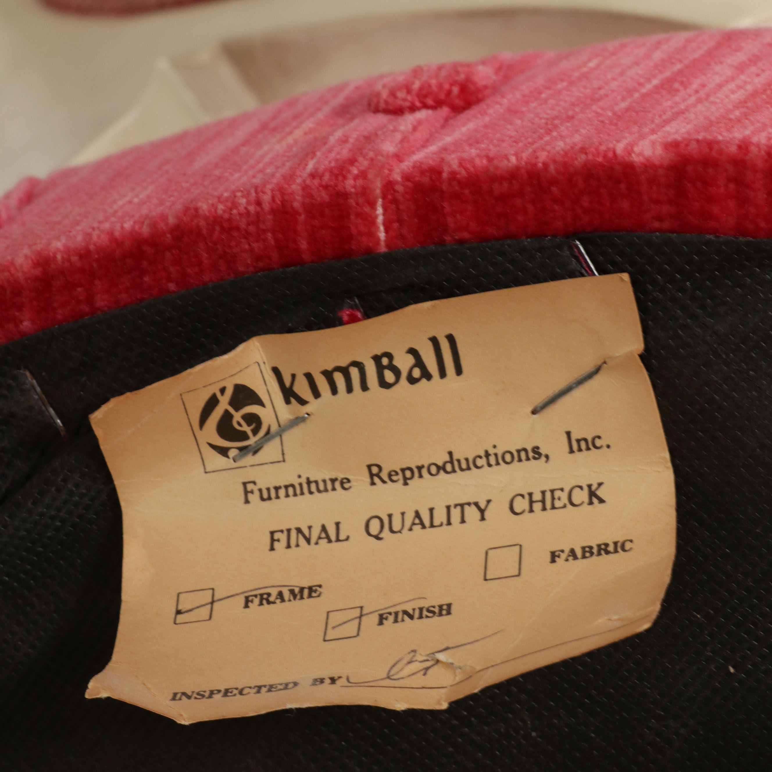 Kimball Victorian Style Heart-Back Vanity Chair, Late 20th Century